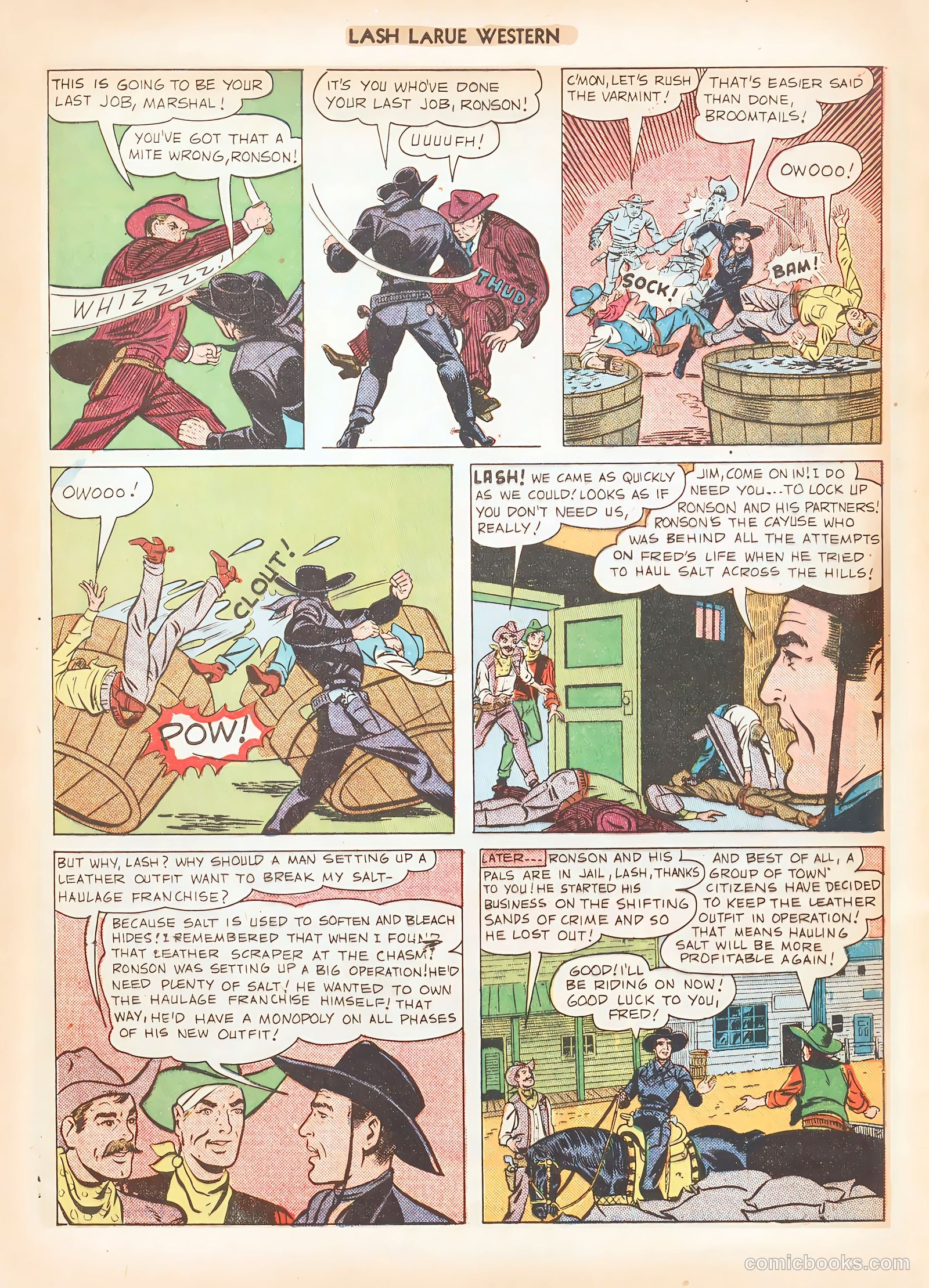 Lash LaRue Western #12 — page 49 of 52