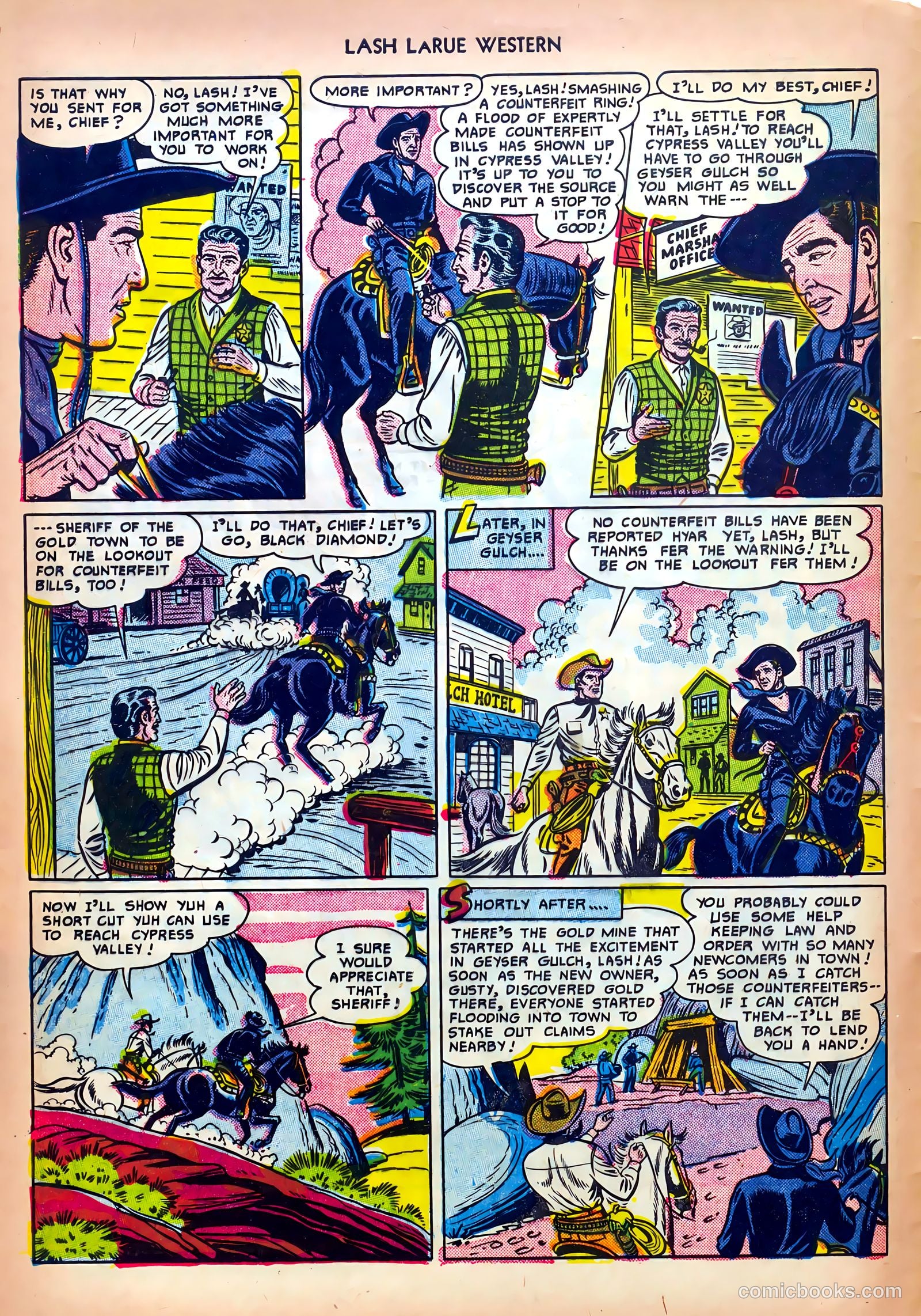Lash LaRue Western #13 — page 4 of 36