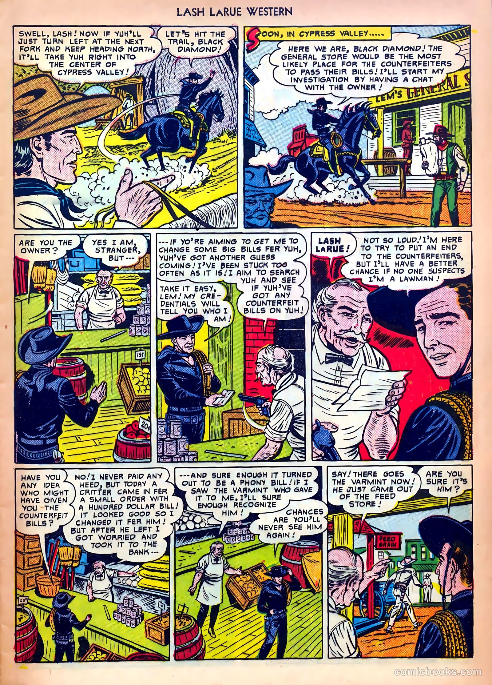 Lash LaRue Western #13 — page 5 of 36