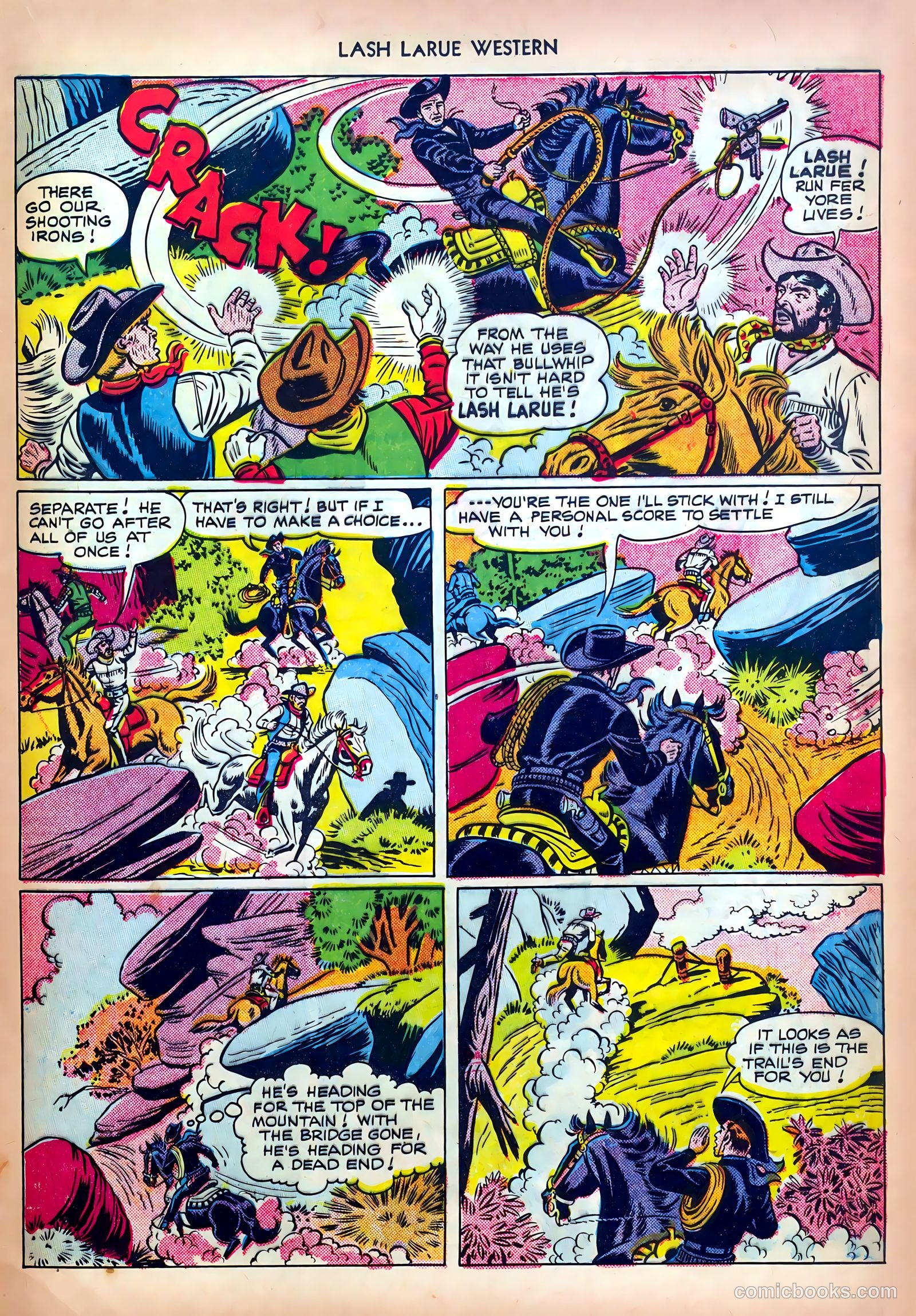 Lash LaRue Western #13 — page 21 of 36