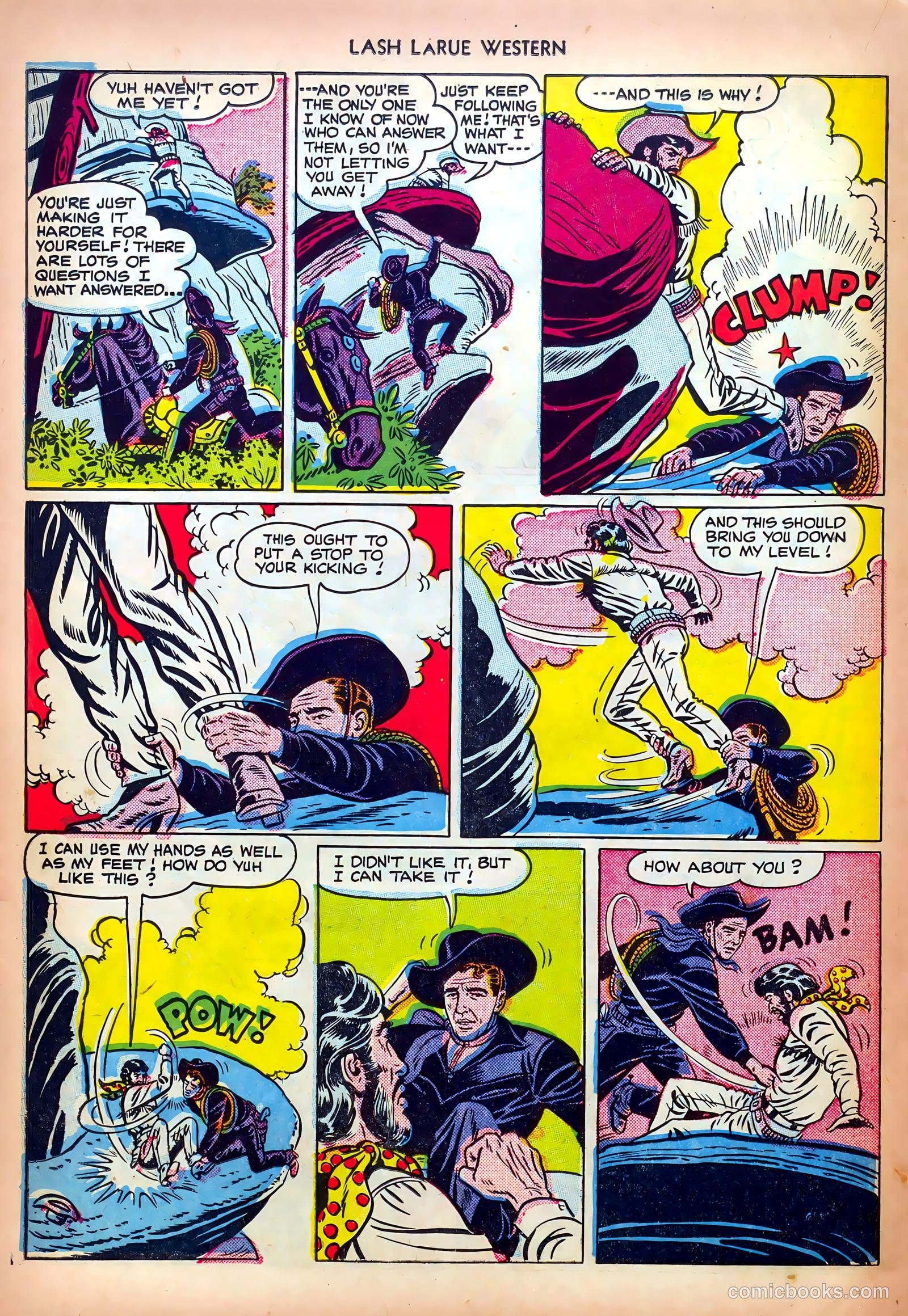 Lash LaRue Western #13 — page 22 of 36