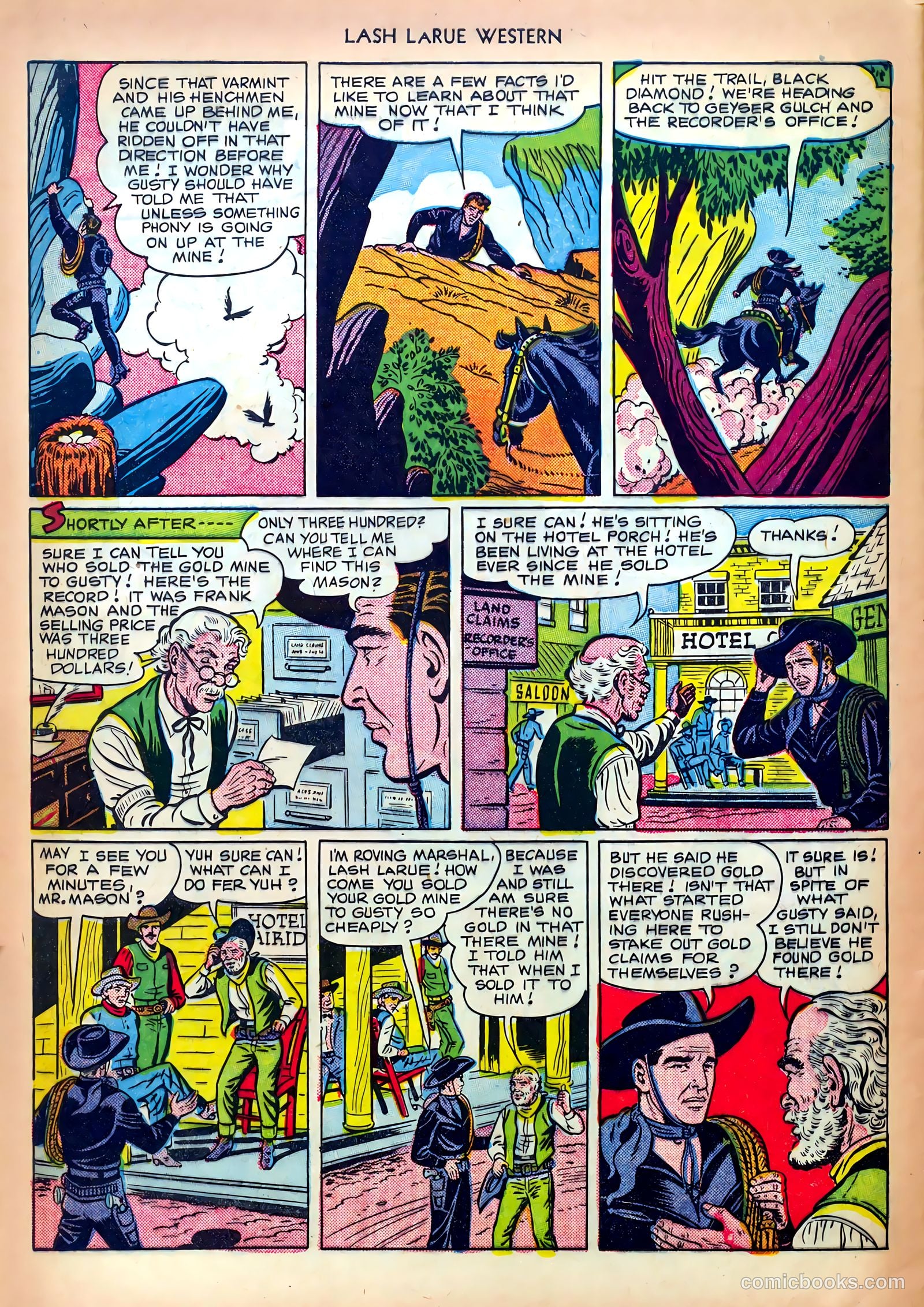 Lash LaRue Western #13 — page 28 of 36