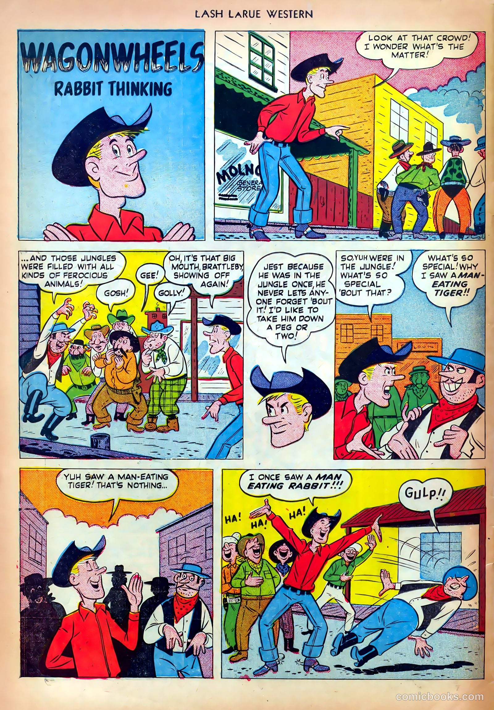 Lash LaRue Western #13 — page 34 of 36