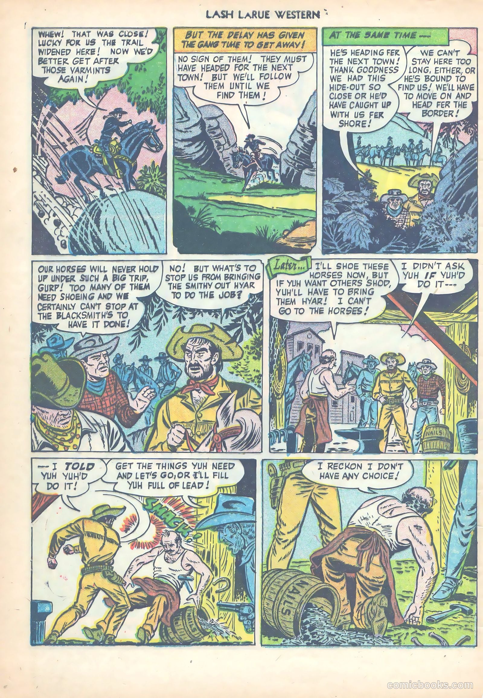 Lash LaRue Western #14 — page 9 of 53