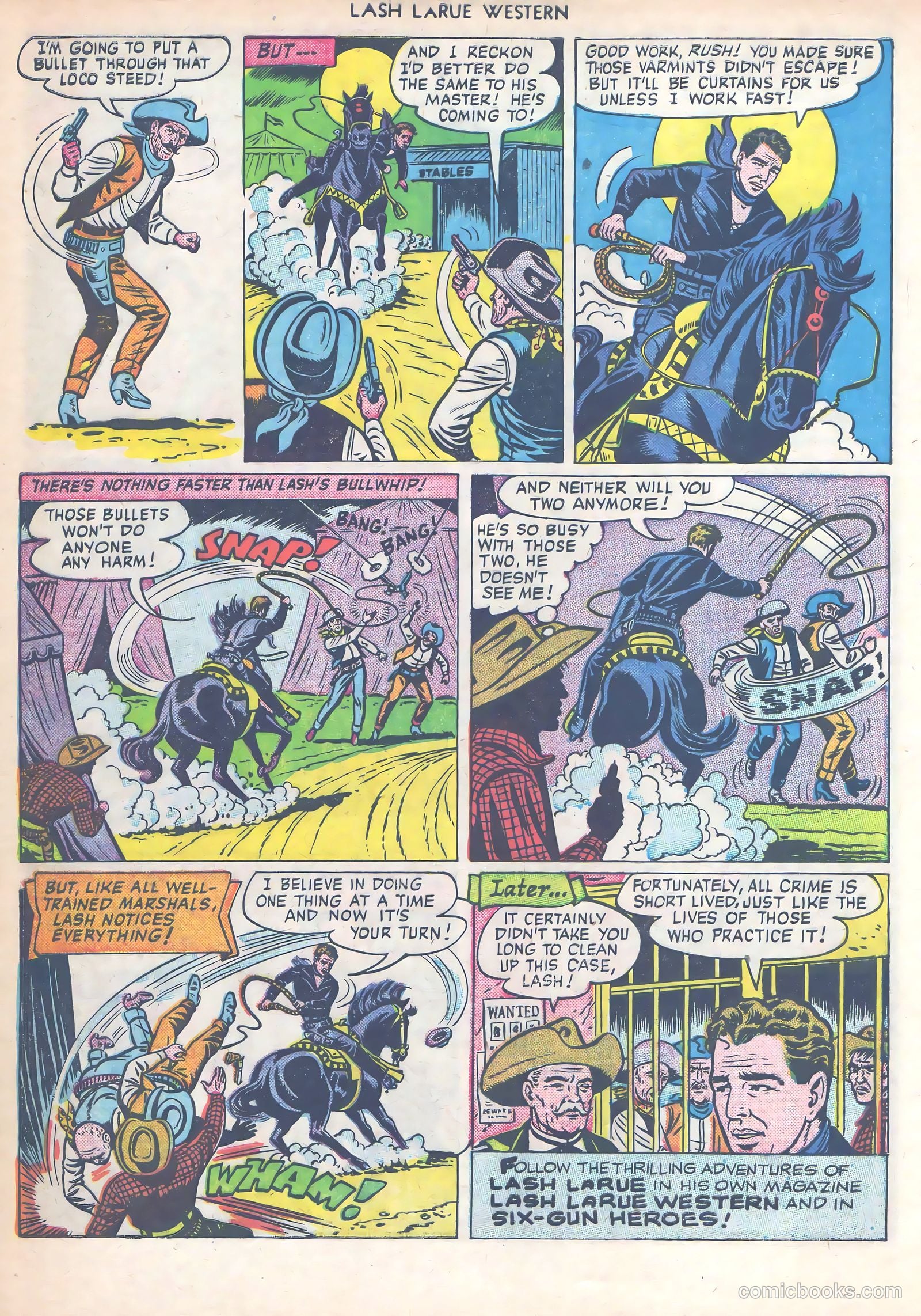 Lash LaRue Western #14 — page 33 of 53