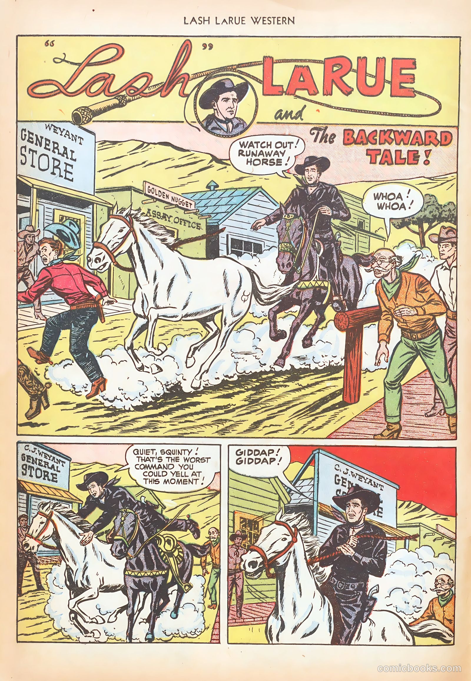 Lash LaRue Western #15 — page 16 of 52