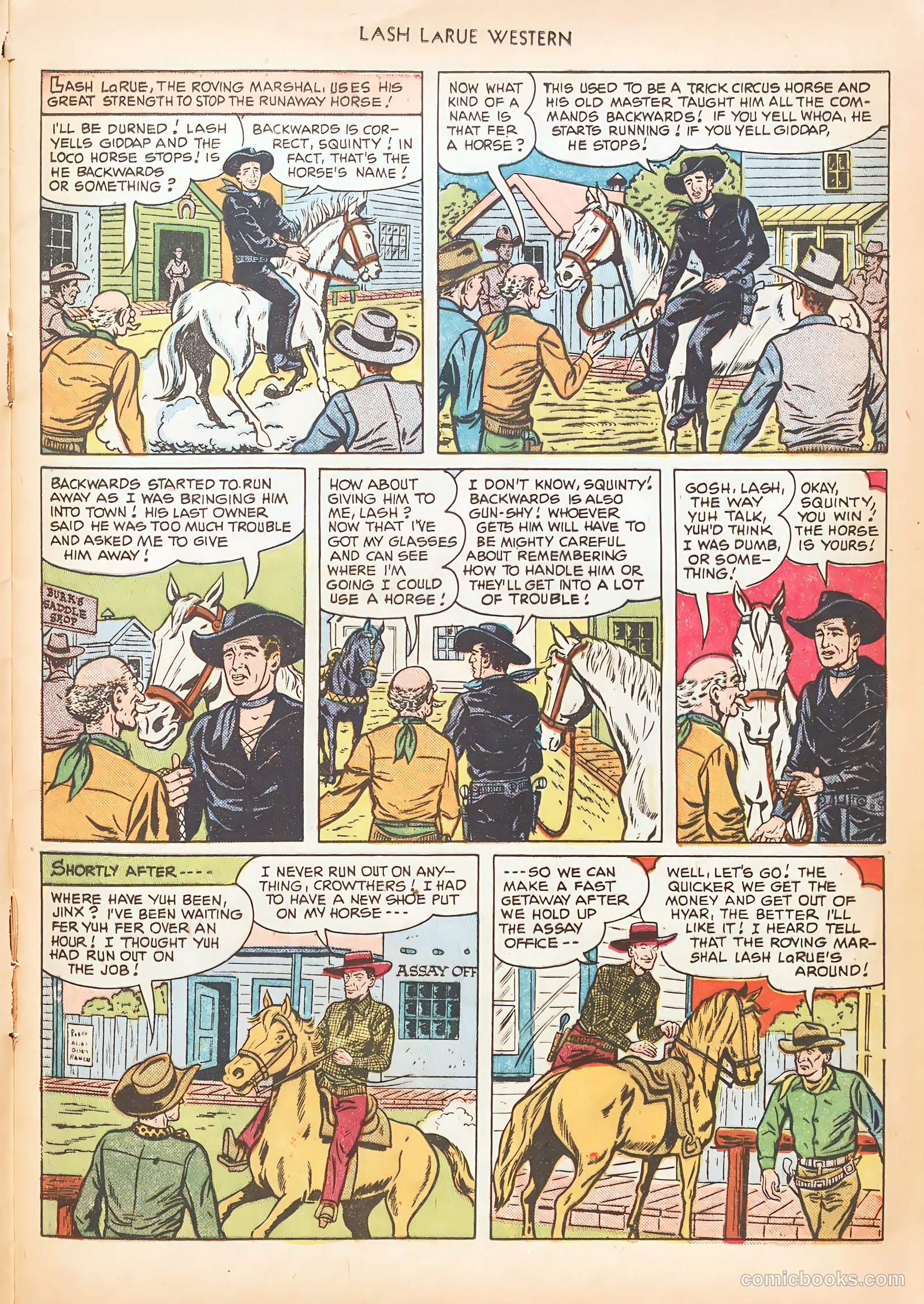 Lash LaRue Western #15 — page 17 of 52