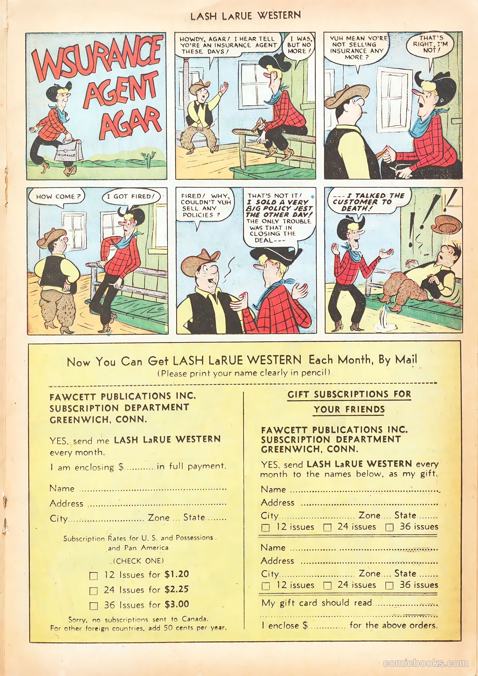 Lash LaRue Western #15 — page 25 of 52