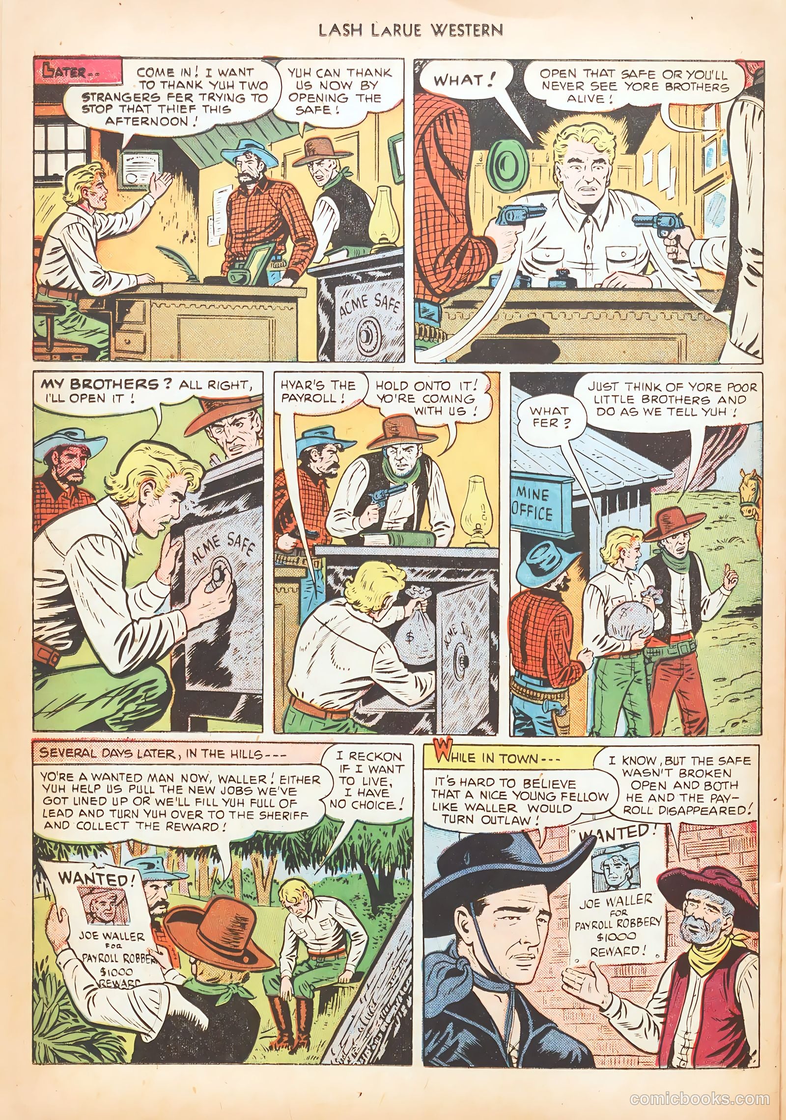 Lash LaRue Western #15 — page 28 of 52