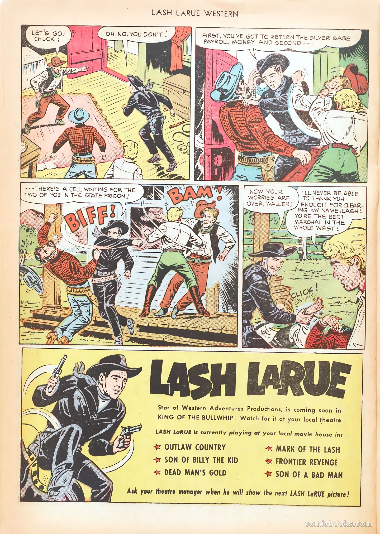 Lash LaRue Western #15 — page 32 of 52