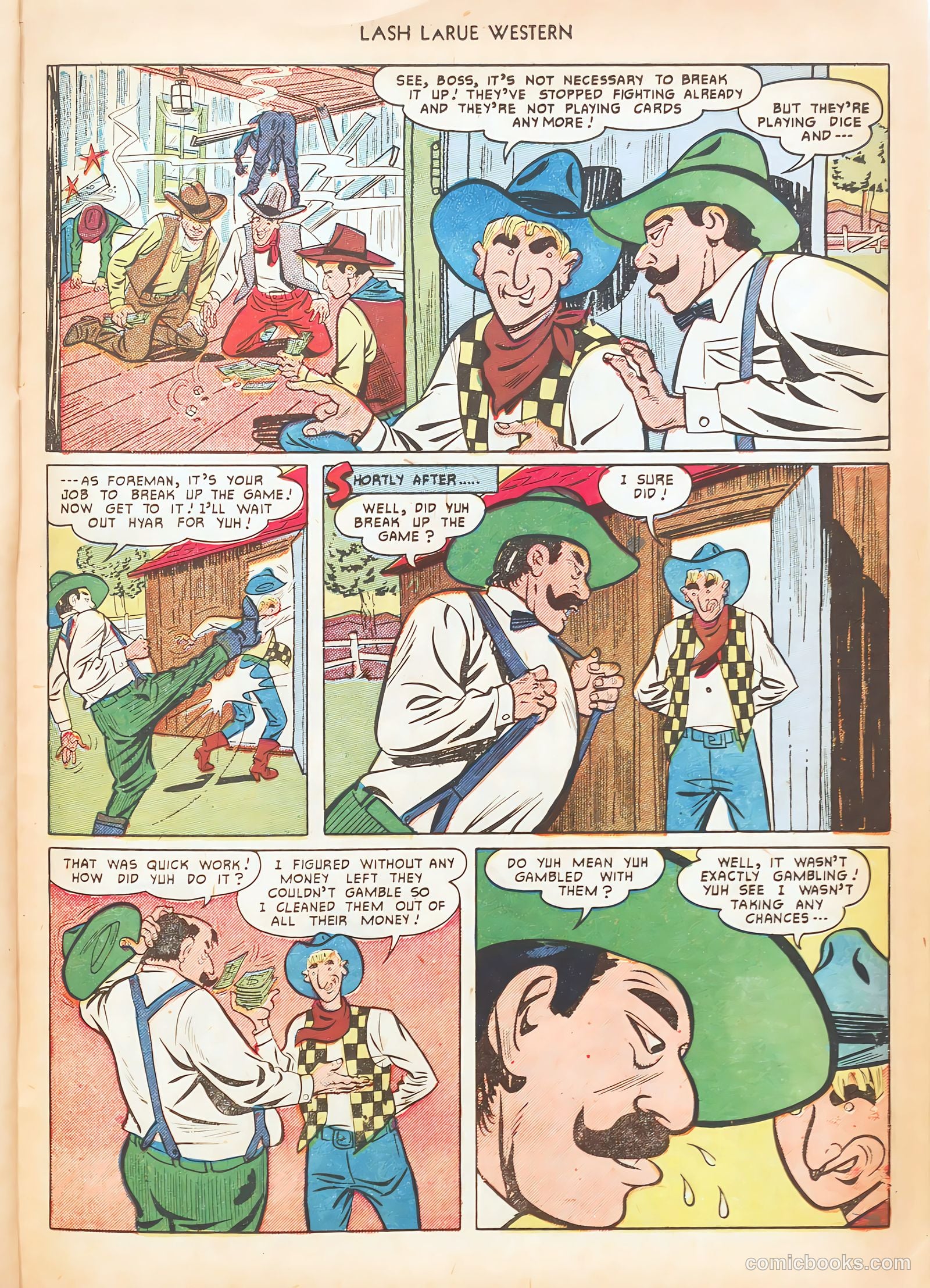 Lash LaRue Western #15 — page 35 of 52