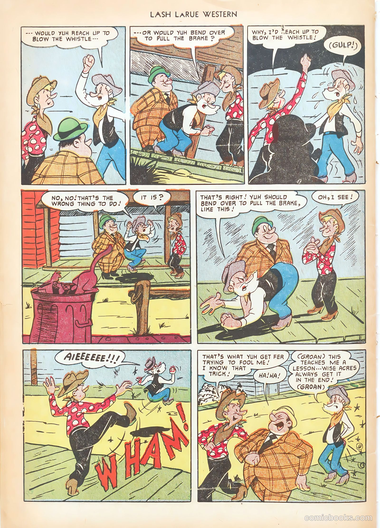 Lash LaRue Western #15 — page 50 of 52