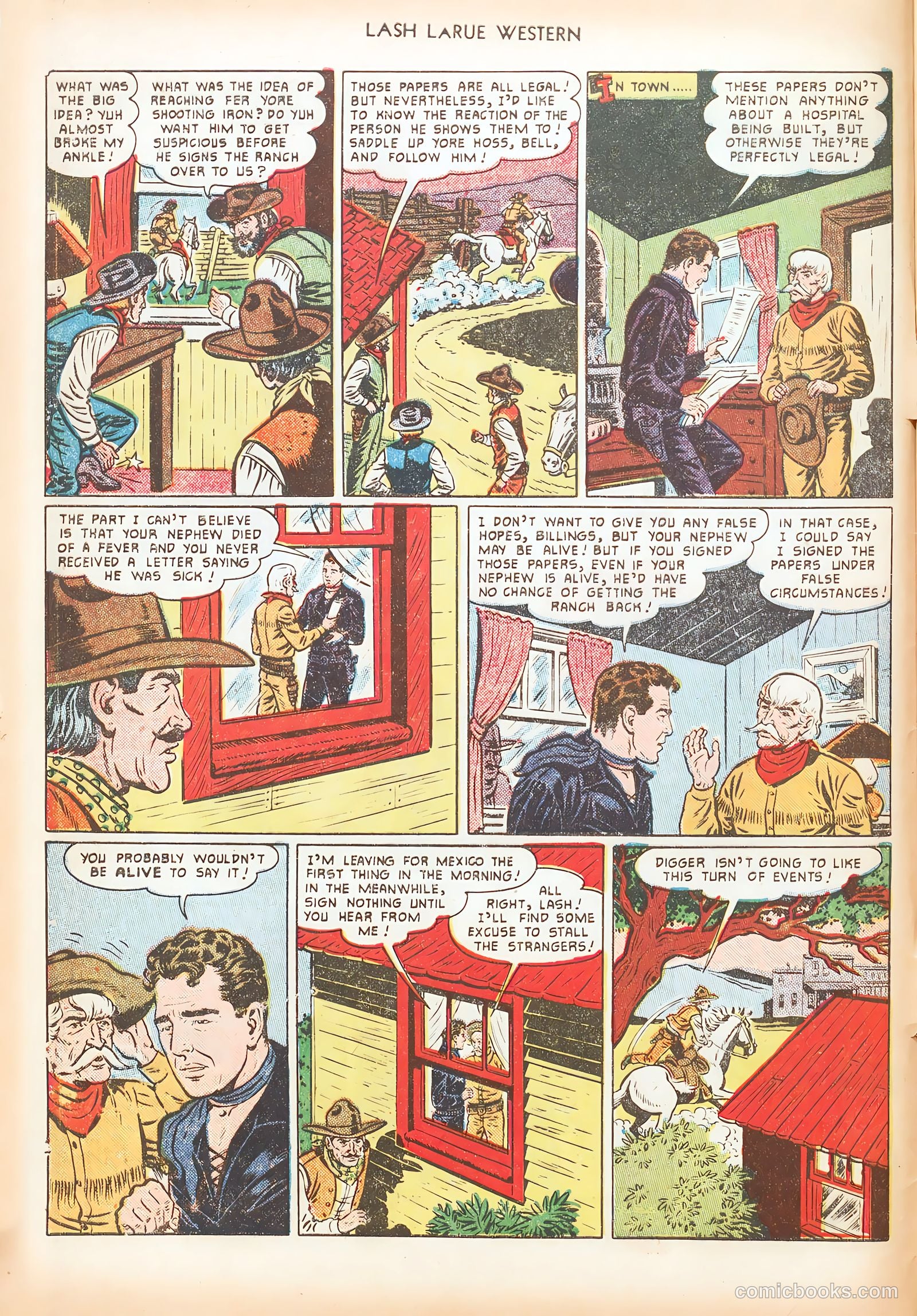 Lash LaRue Western #16 — page 8 of 36