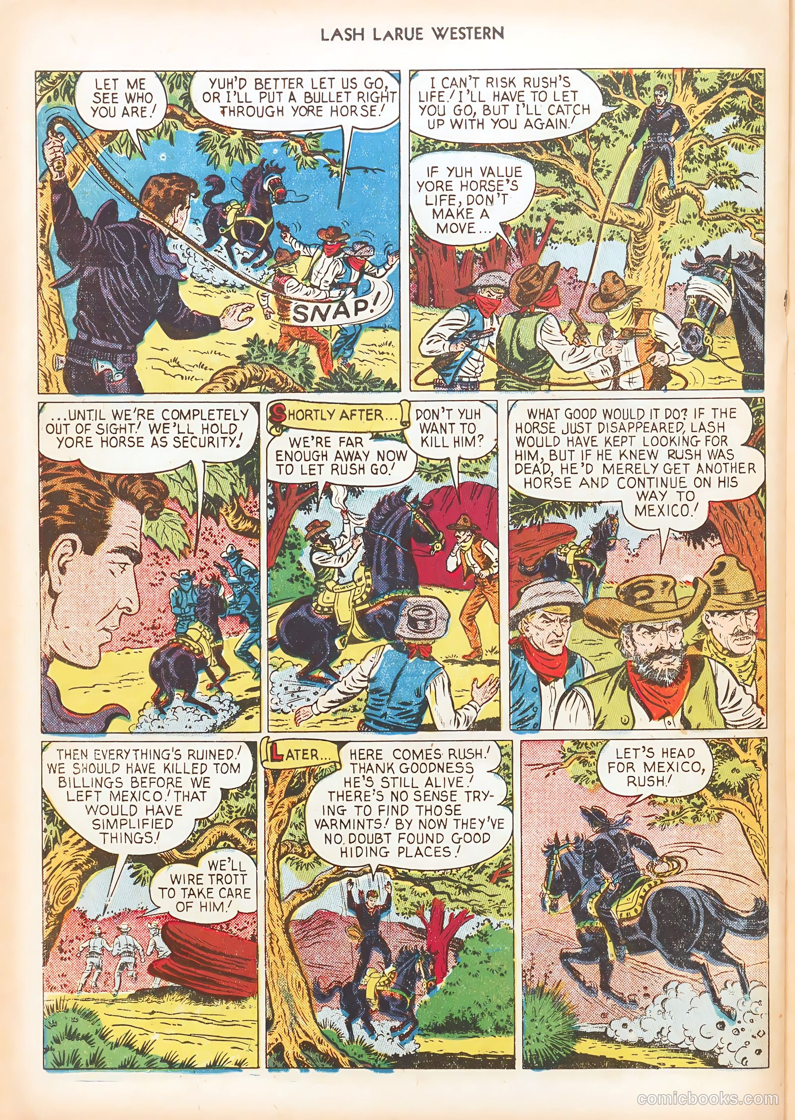 Lash LaRue Western #16 — page 22 of 36