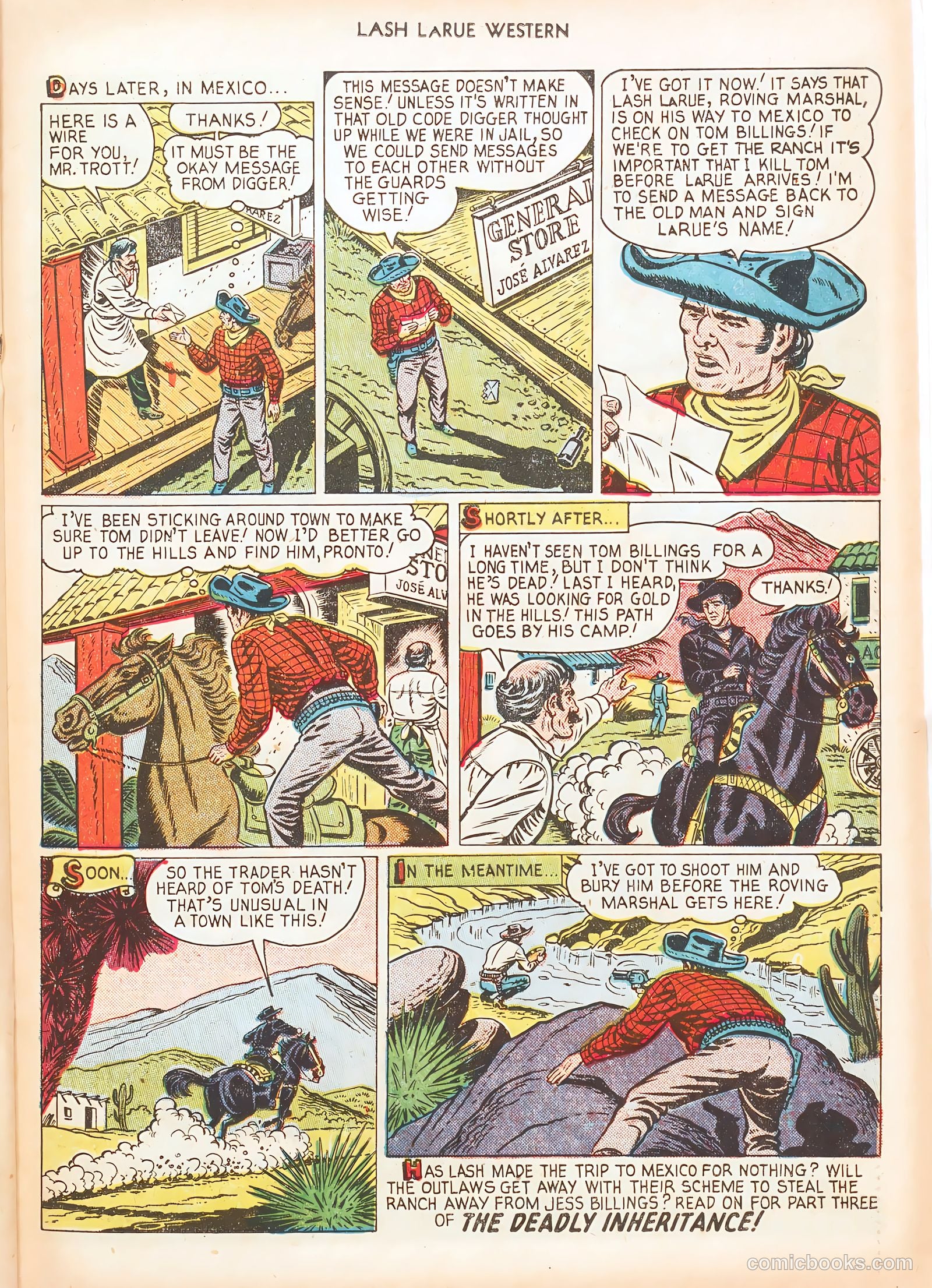 Lash LaRue Western #16 — page 23 of 36
