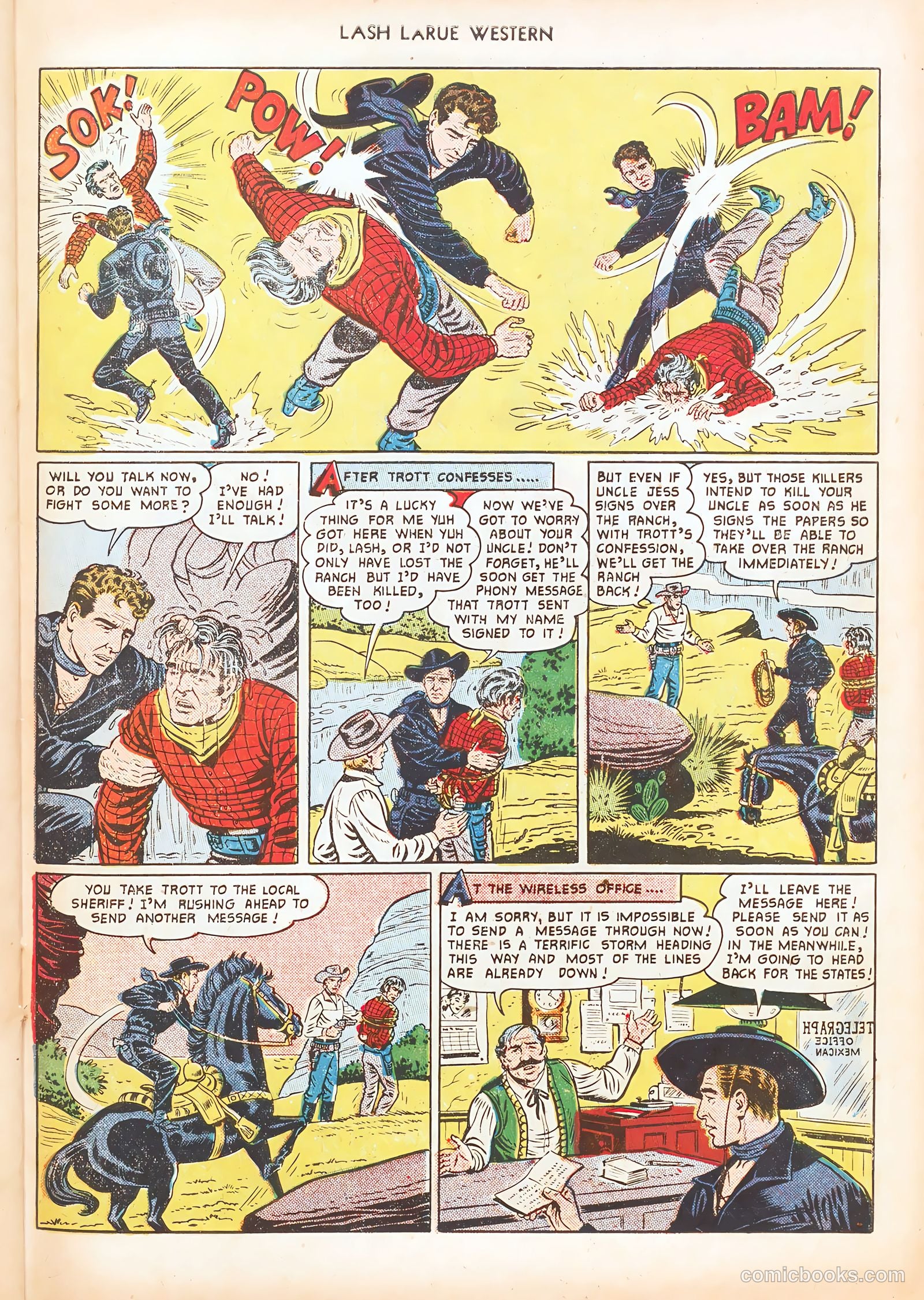 Lash LaRue Western #16 — page 31 of 36
