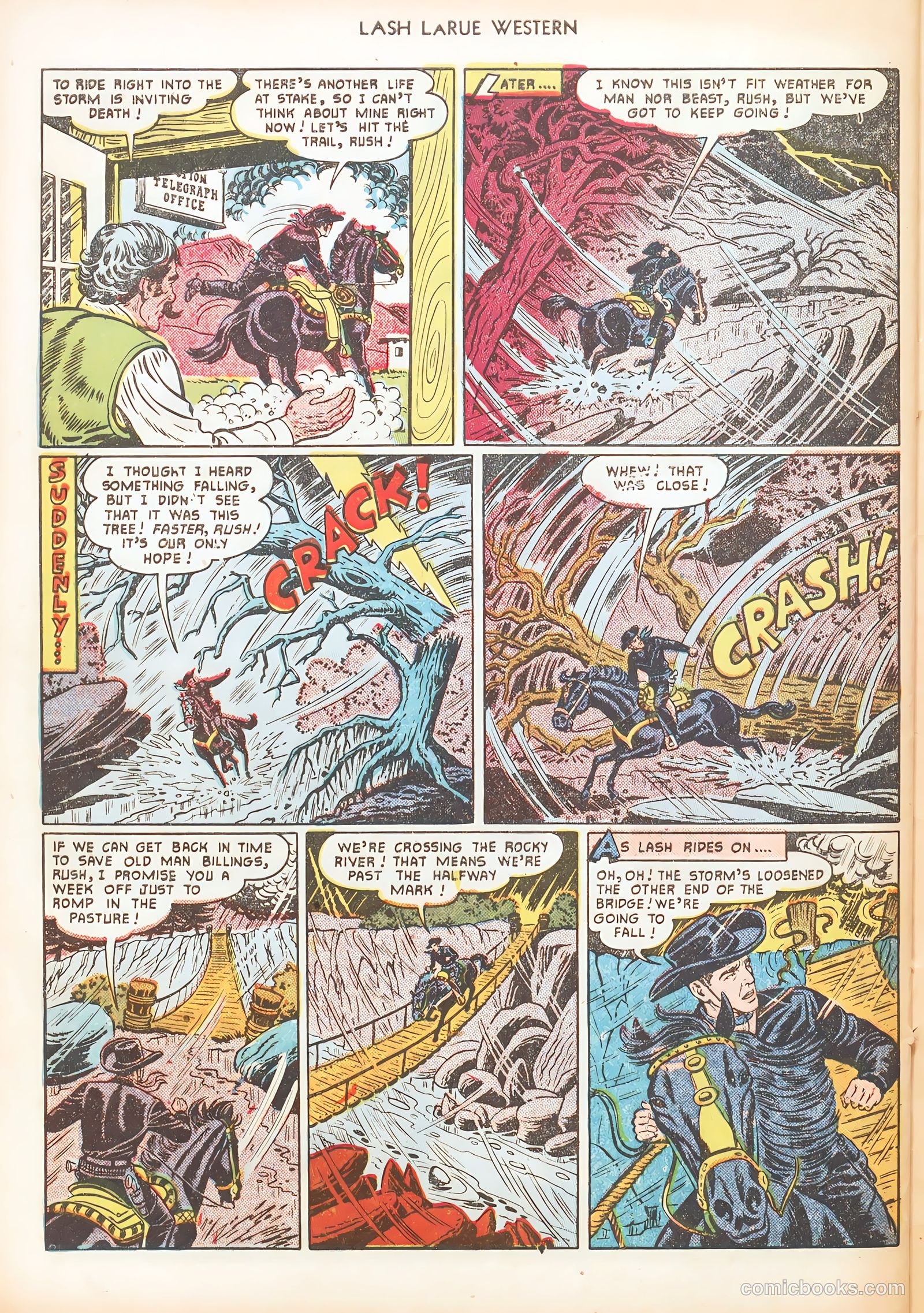 Lash LaRue Western #16 — page 32 of 36