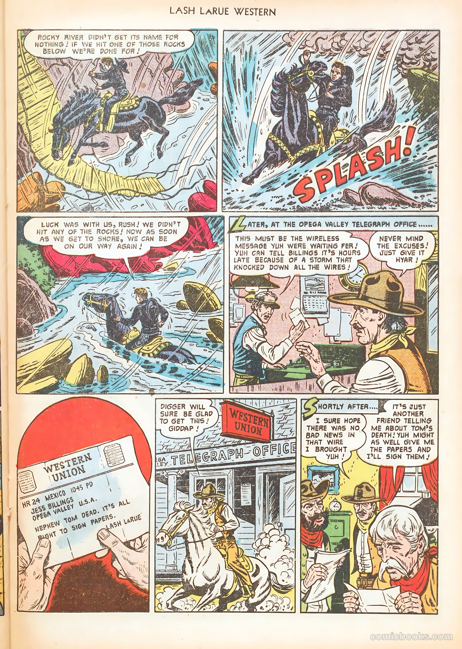 Lash LaRue Western #16 — page 33 of 36