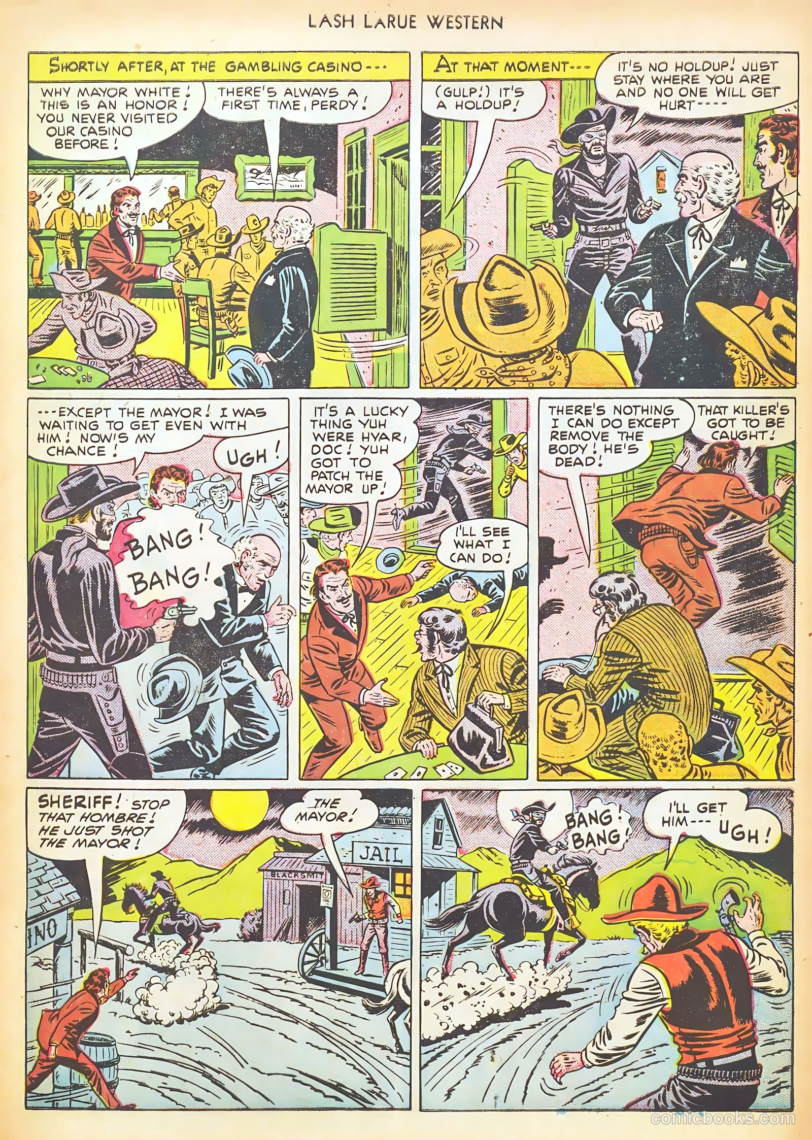 Lash LaRue Western #17 — page 9 of 36
