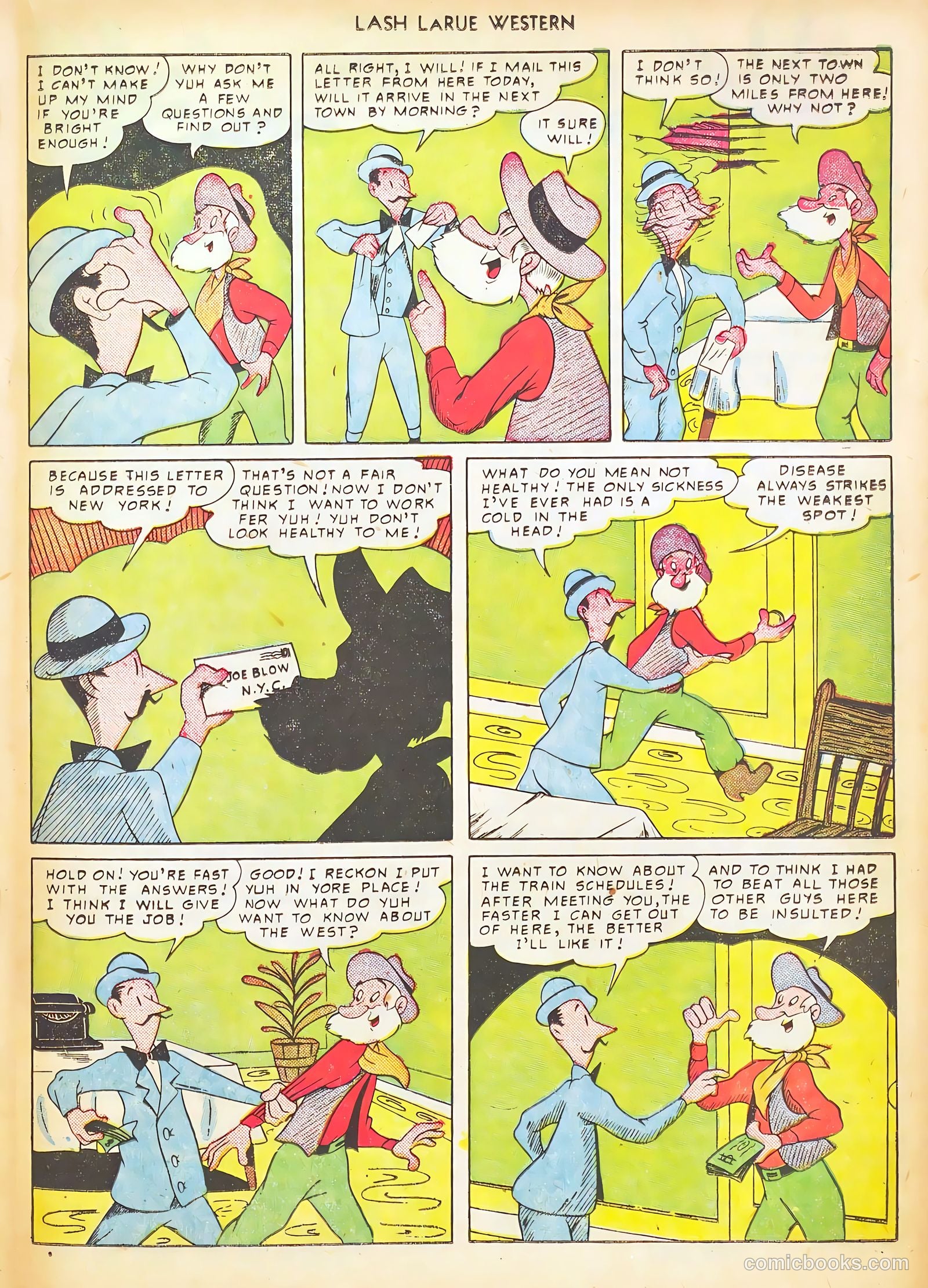 Lash LaRue Western #17 — page 21 of 36