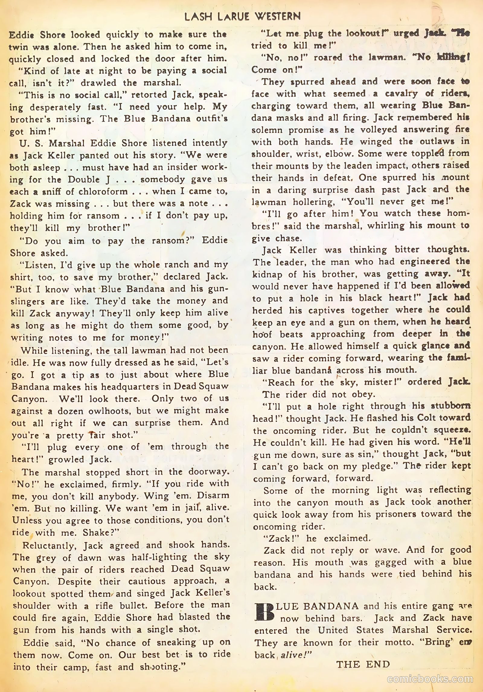 Lash LaRue Western #17 — page 23 of 36