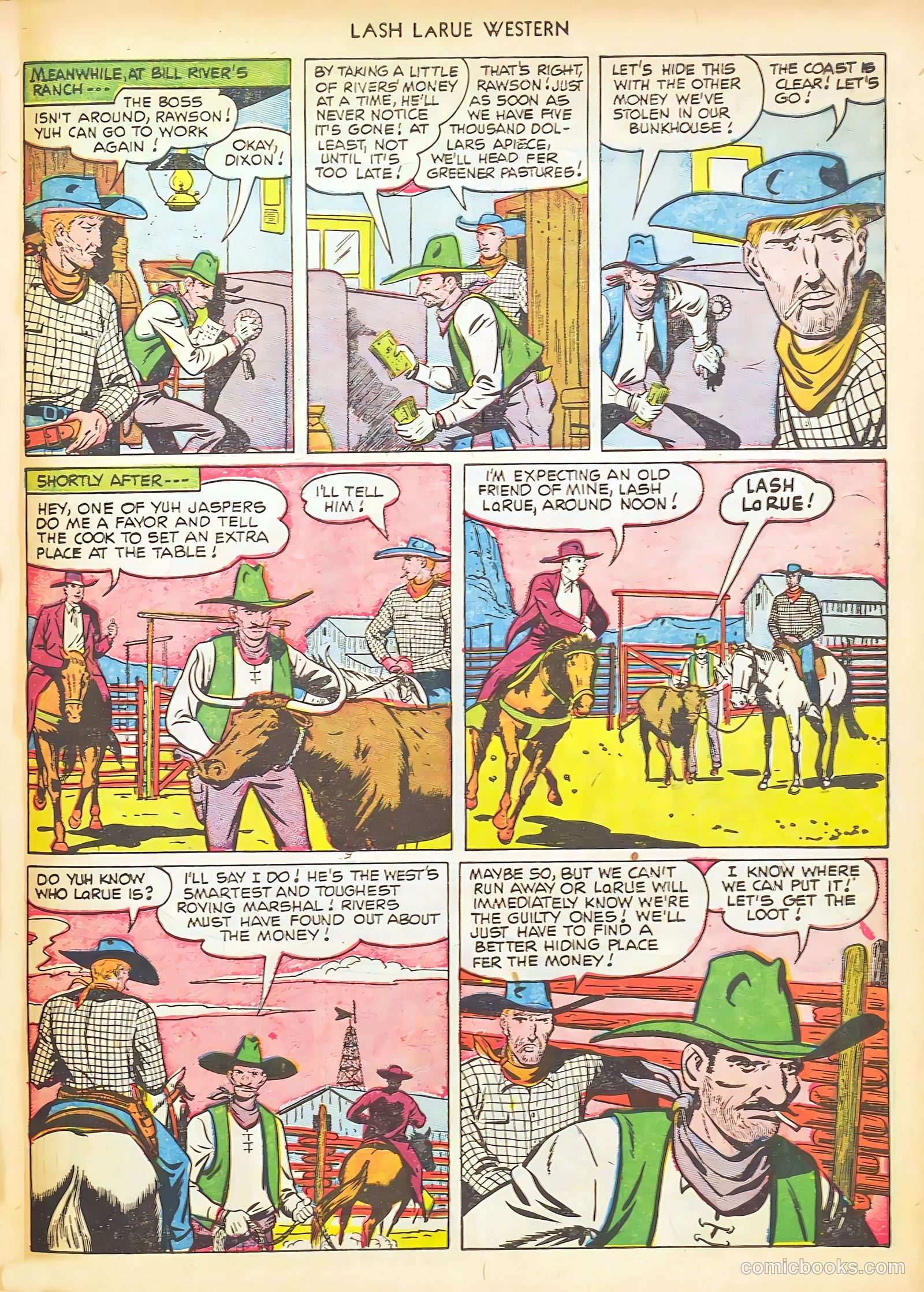 Lash LaRue Western #17 — page 27 of 36