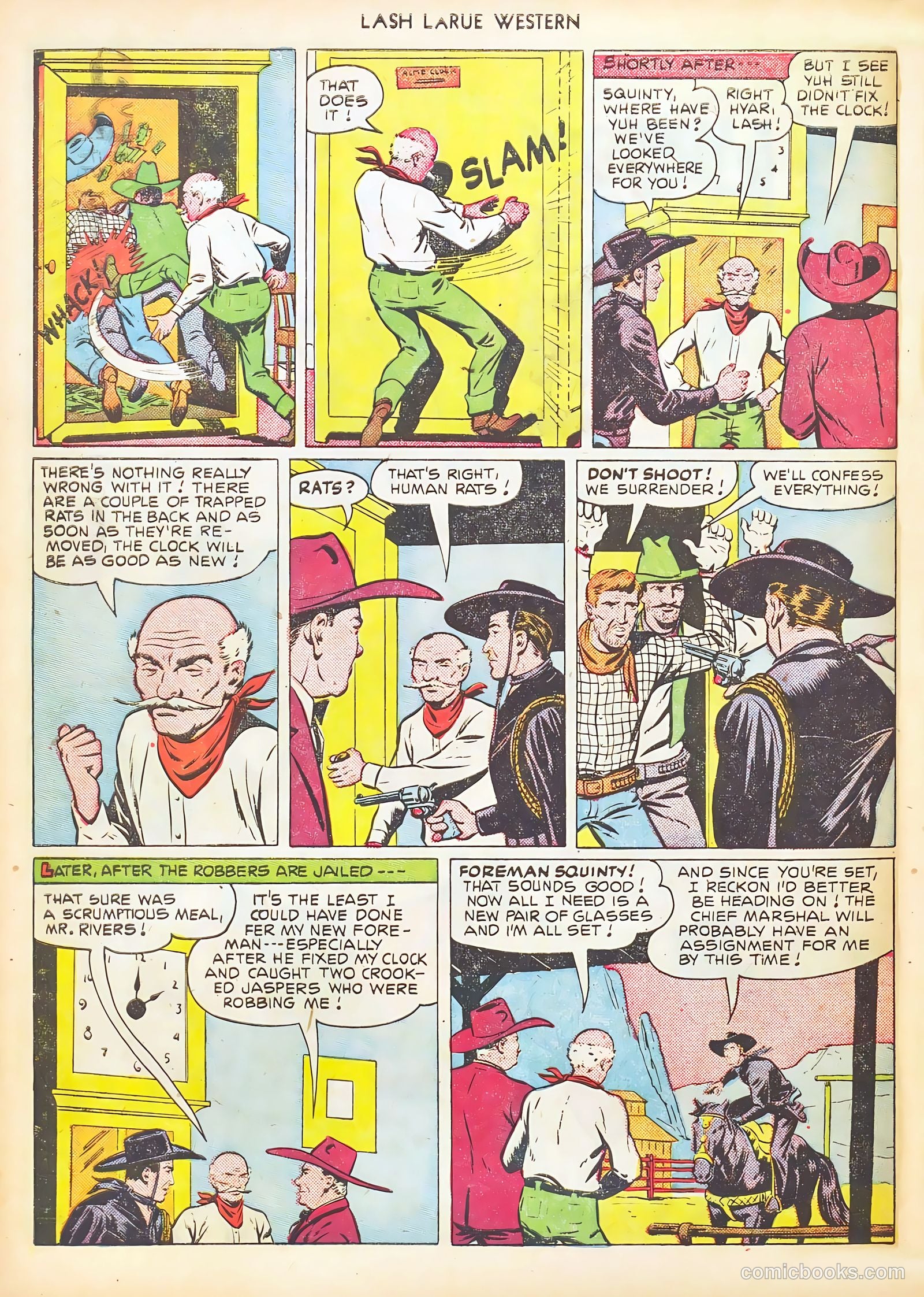 Lash LaRue Western #17 — page 32 of 36