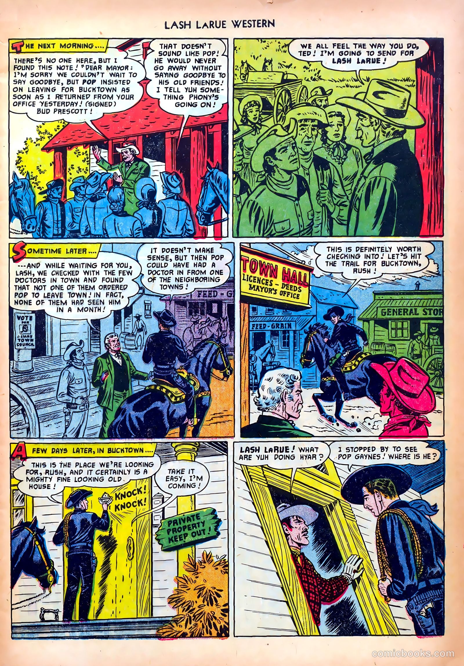 Lash LaRue Western #18 — page 5 of 36