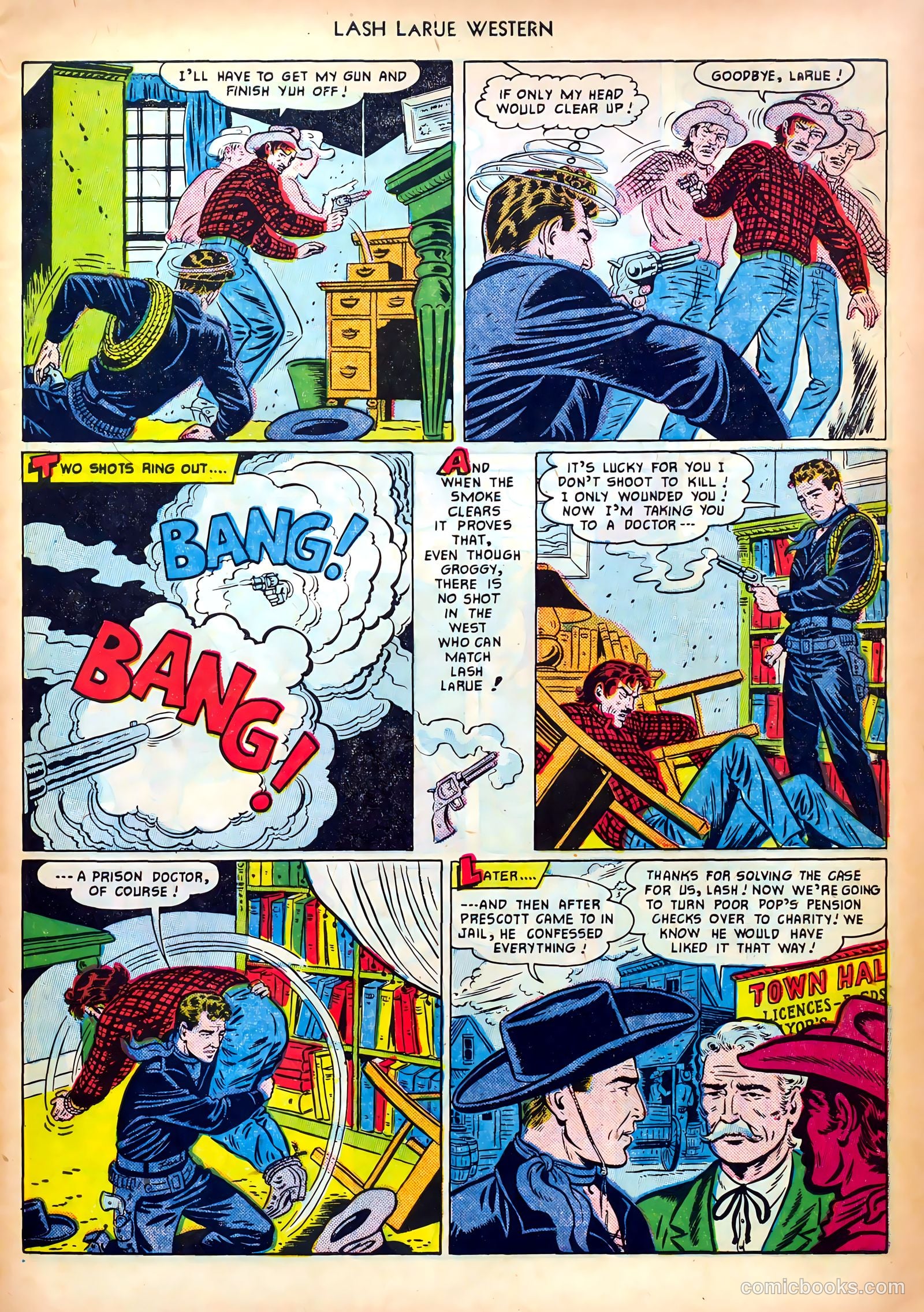 Lash LaRue Western #18 — page 9 of 36