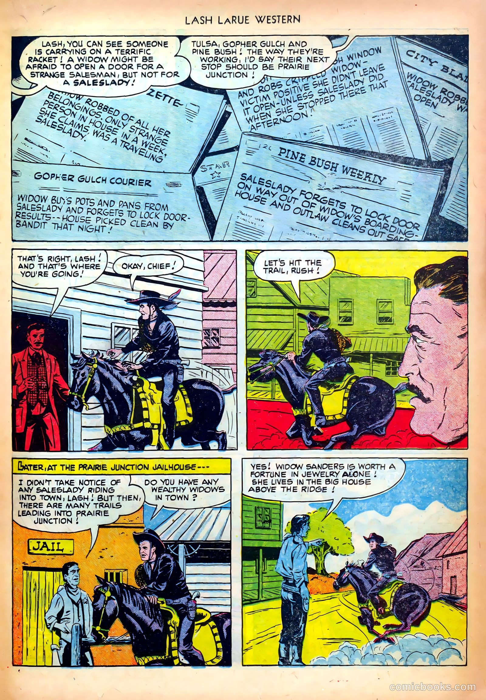 Lash LaRue Western #18 — page 19 of 36