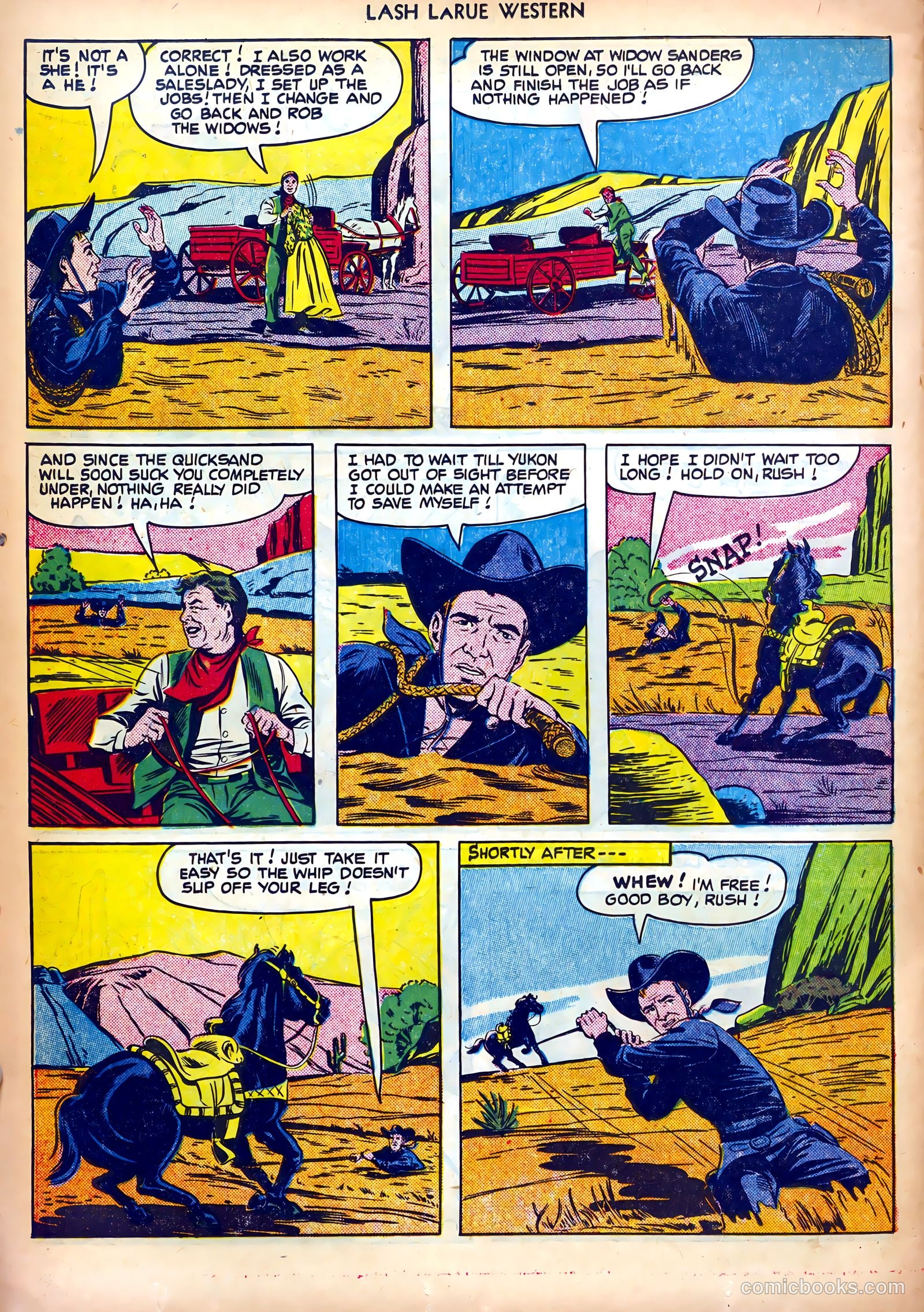 Lash LaRue Western #18 — page 22 of 36