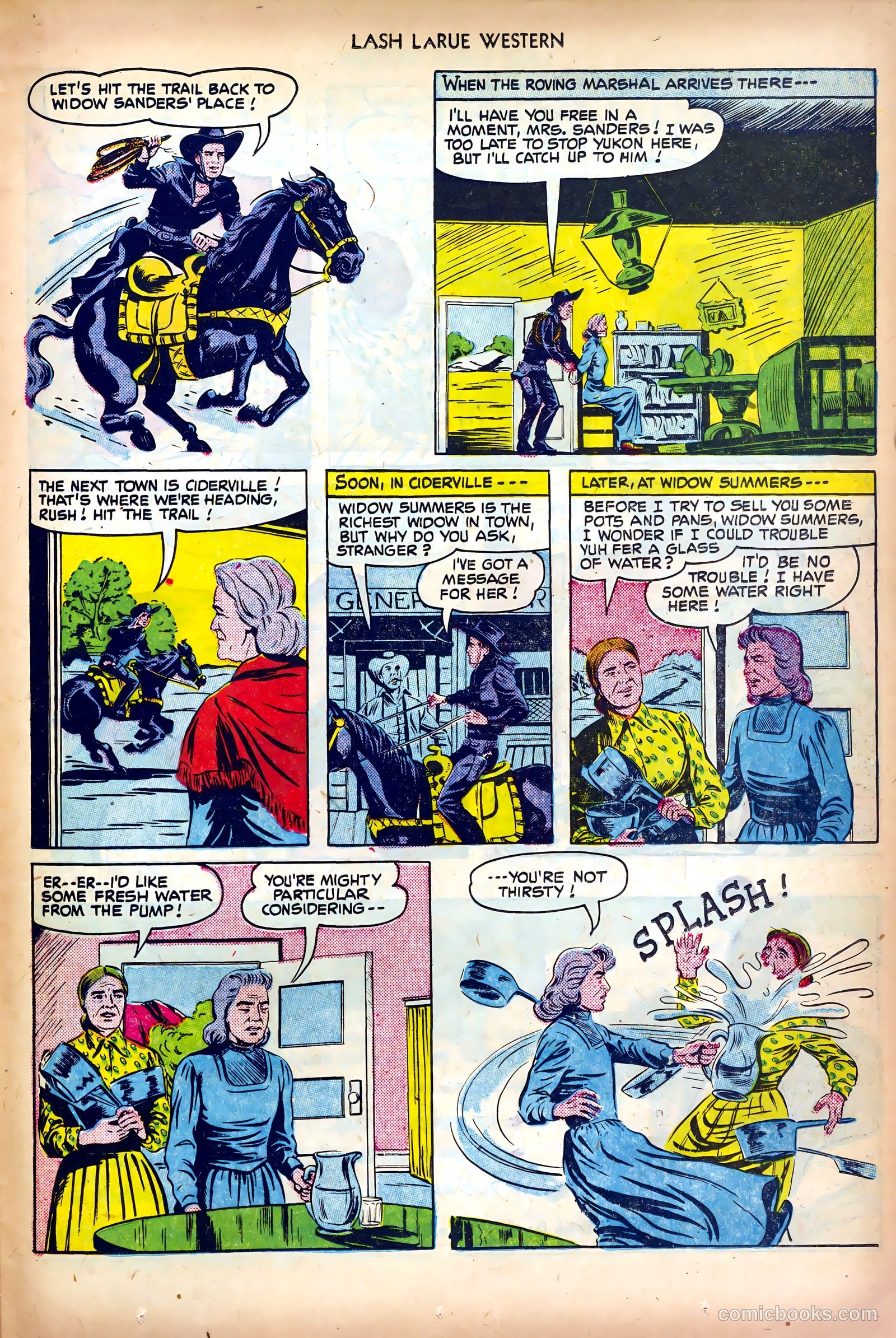 Lash LaRue Western #18 — page 23 of 36