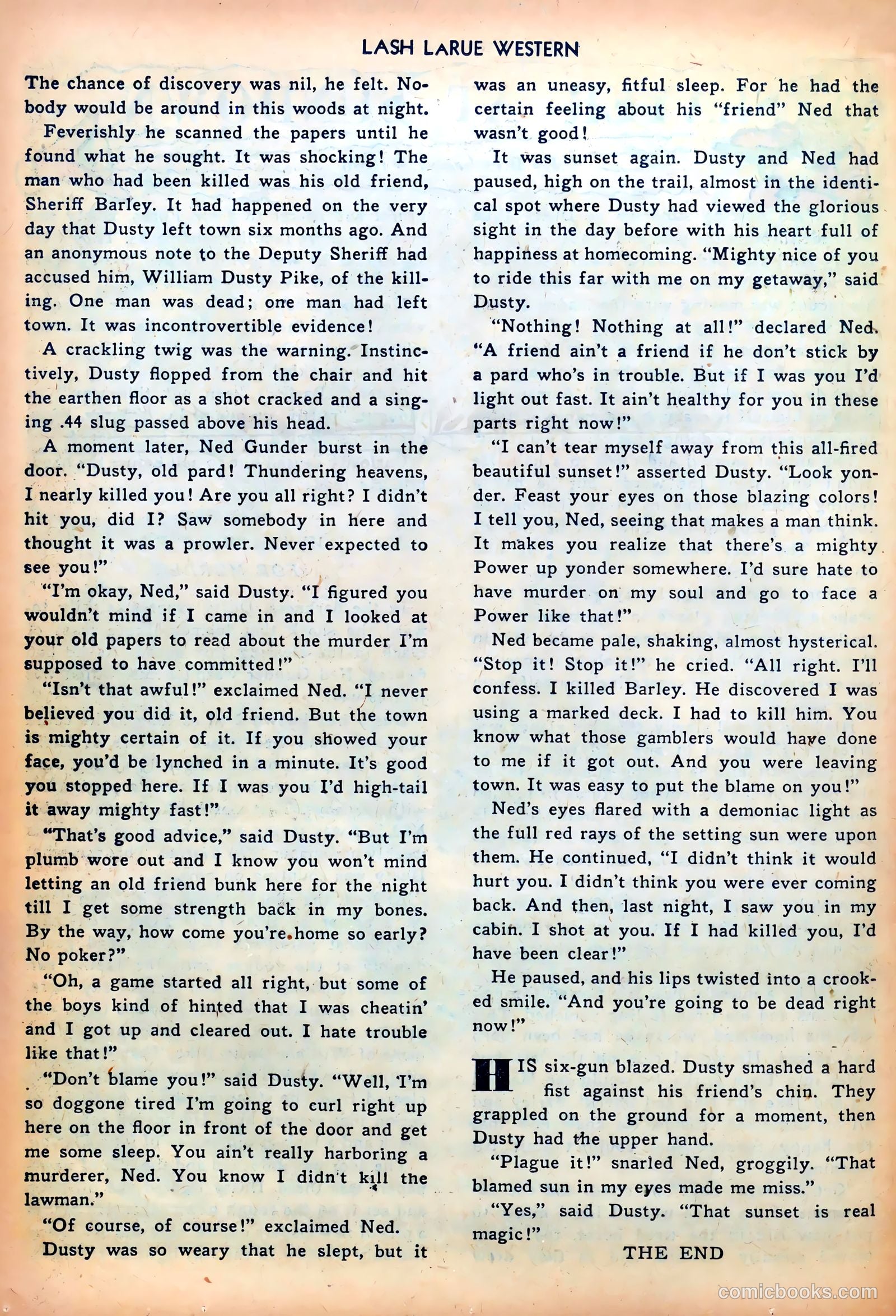 Lash LaRue Western #18 — page 26 of 36