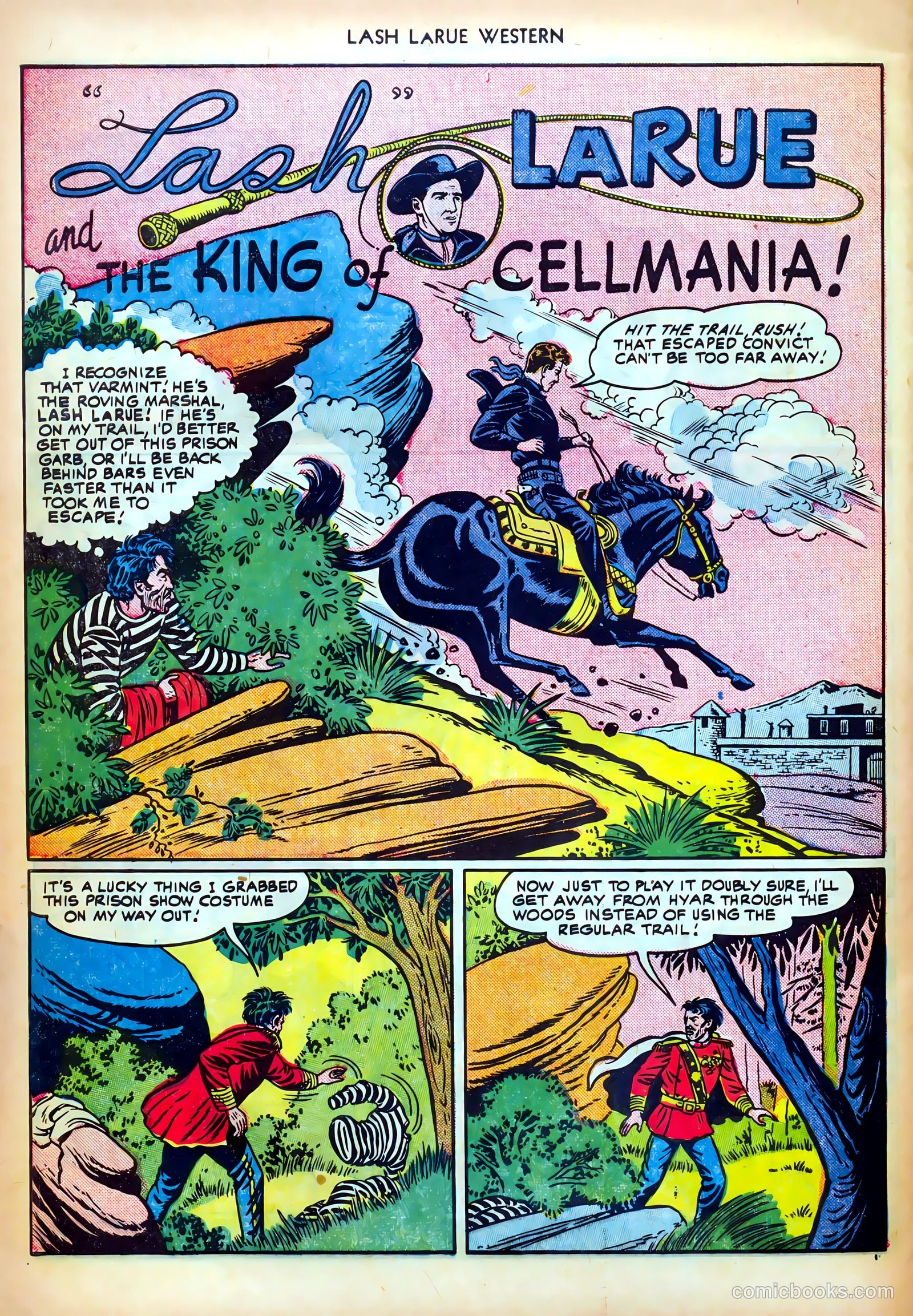 Lash LaRue Western #18 — page 28 of 36