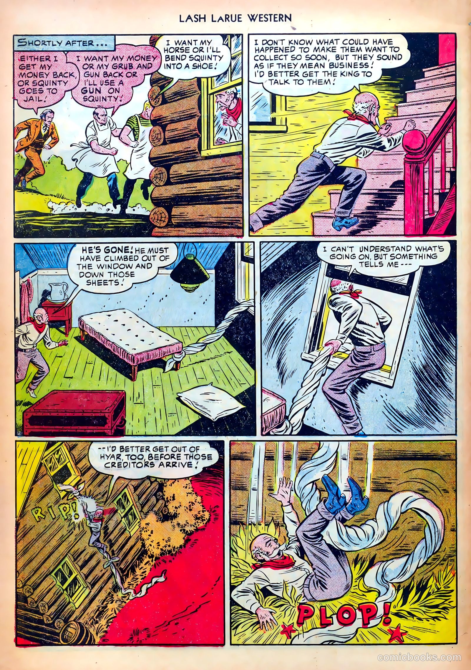 Lash LaRue Western #18 — page 32 of 36