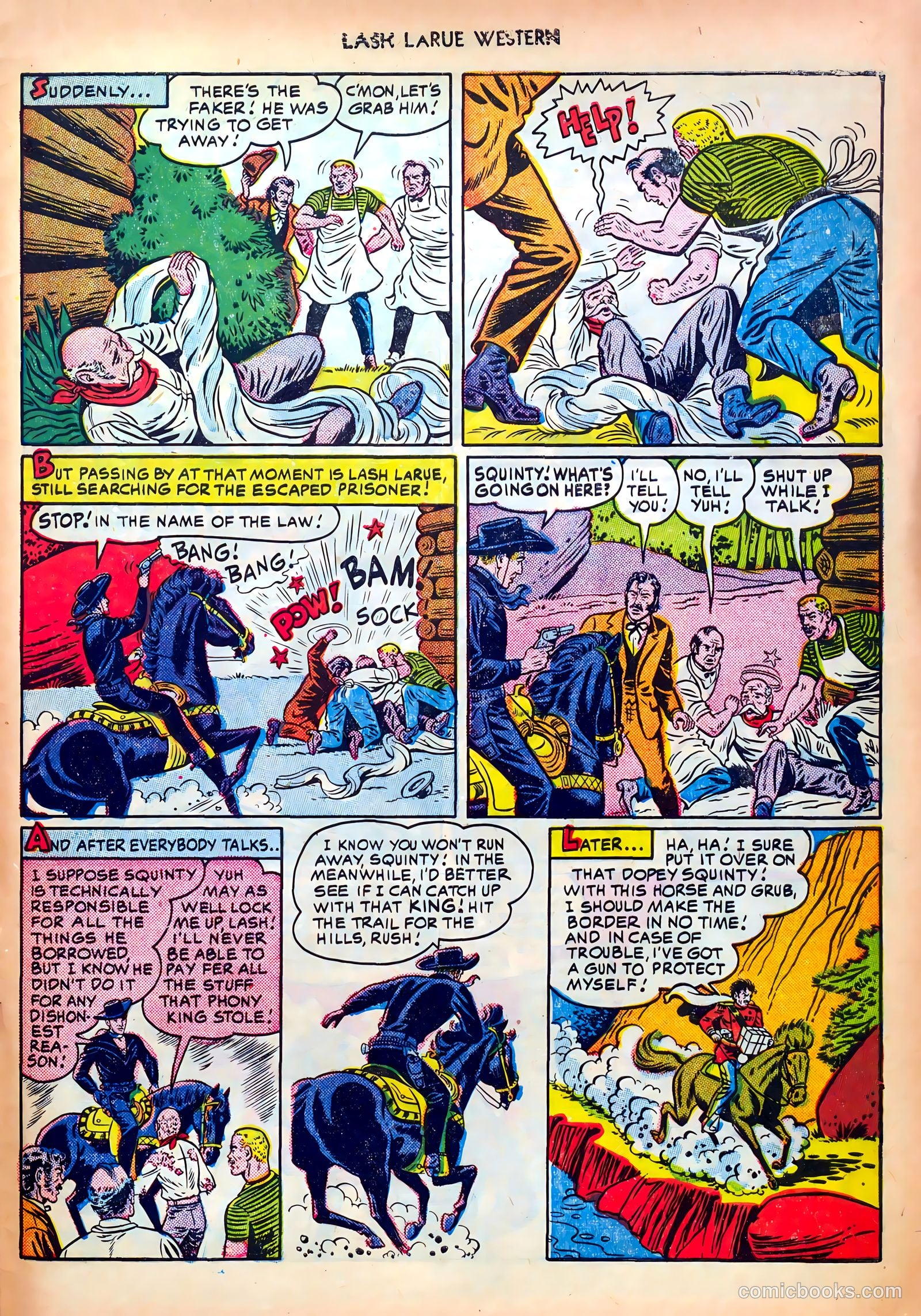 Lash LaRue Western #18 — page 33 of 36