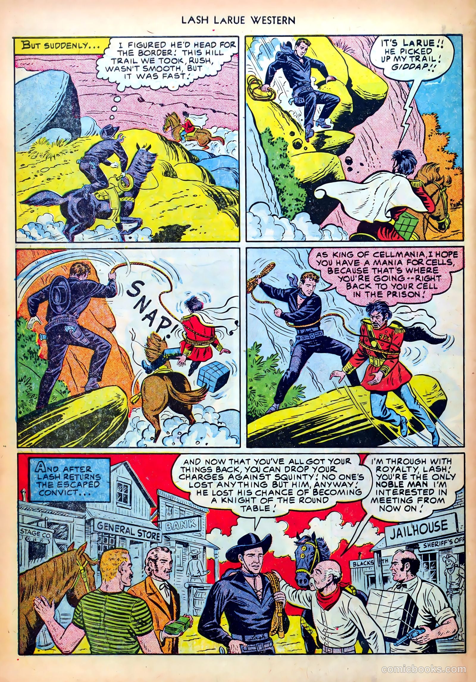 Lash LaRue Western #18 — page 34 of 36