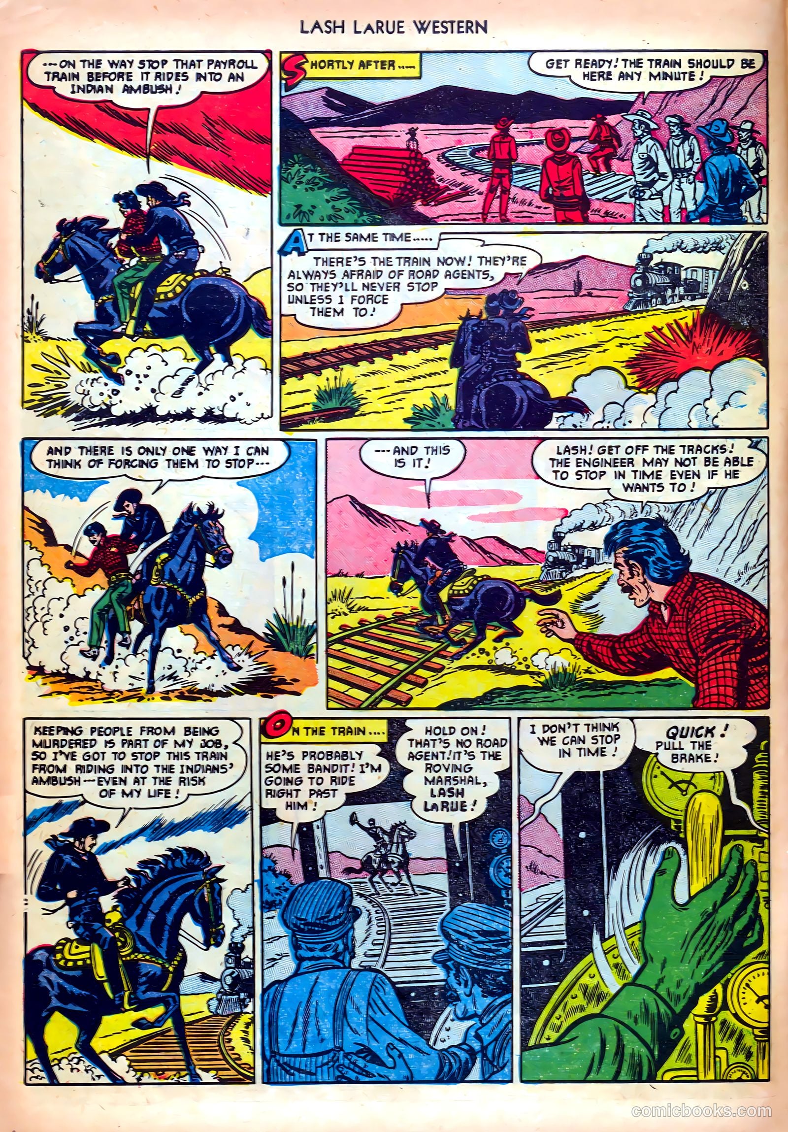 Lash LaRue Western #19 — page 6 of 36