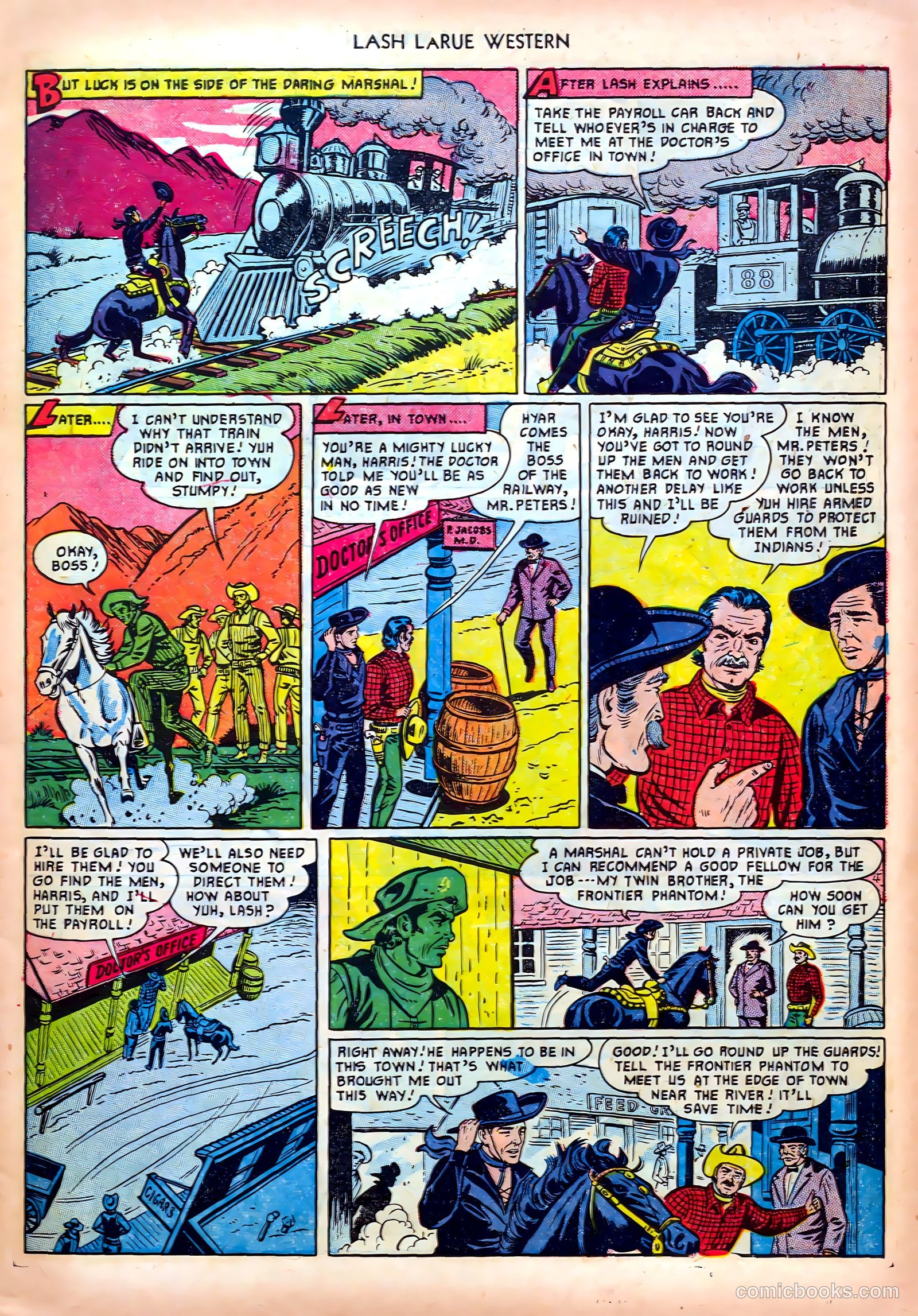 Lash LaRue Western #19 — page 7 of 36