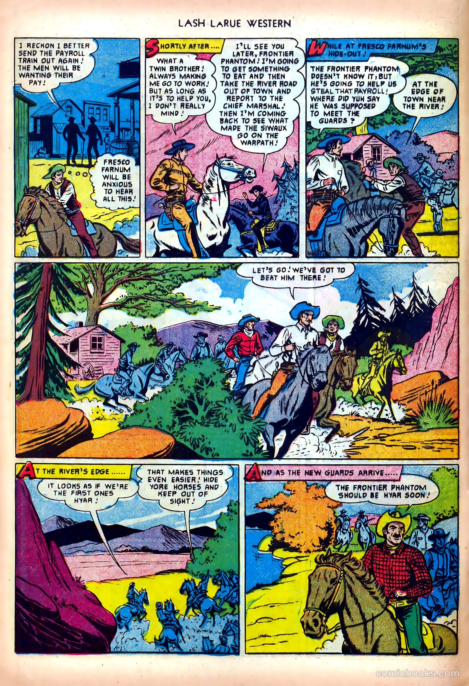 Lash LaRue Western #19 — page 8 of 36