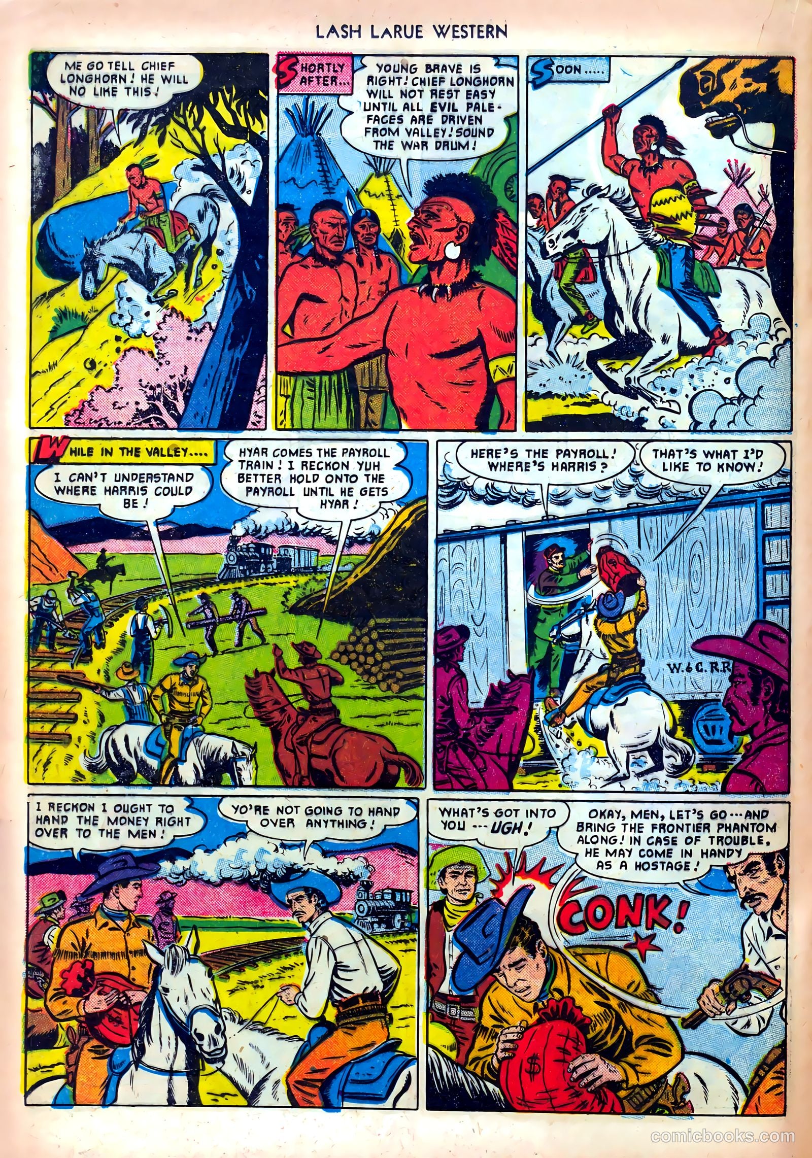Lash LaRue Western #19 — page 20 of 36
