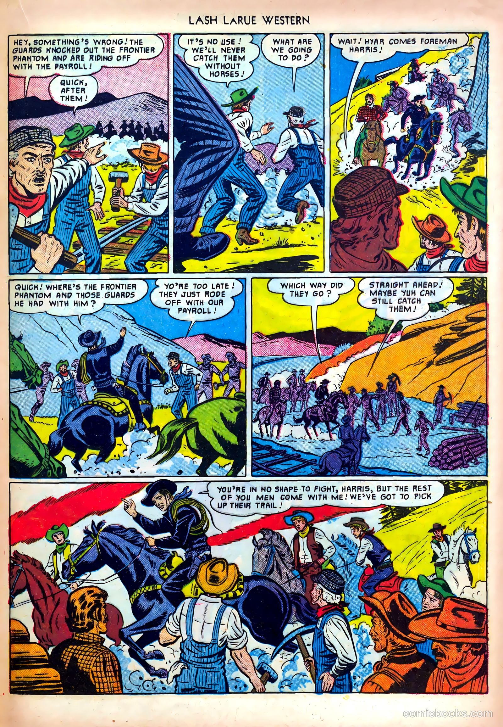 Lash LaRue Western #19 — page 21 of 36
