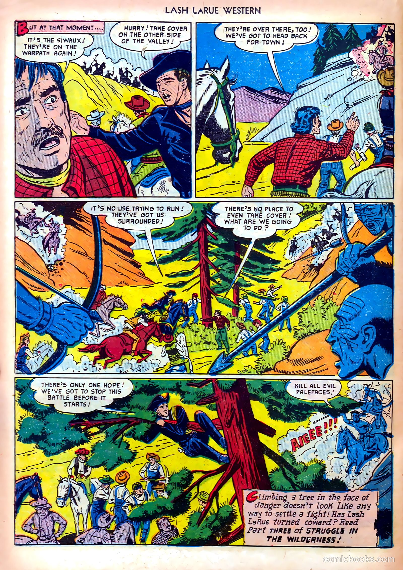 Lash LaRue Western #19 — page 22 of 36