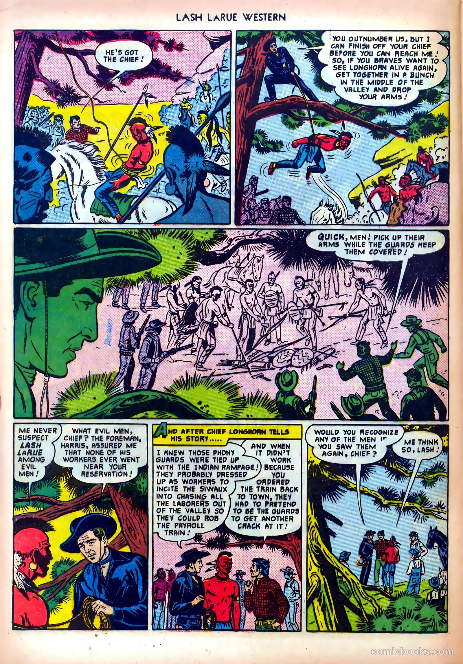 Lash LaRue Western #19 — page 28 of 36