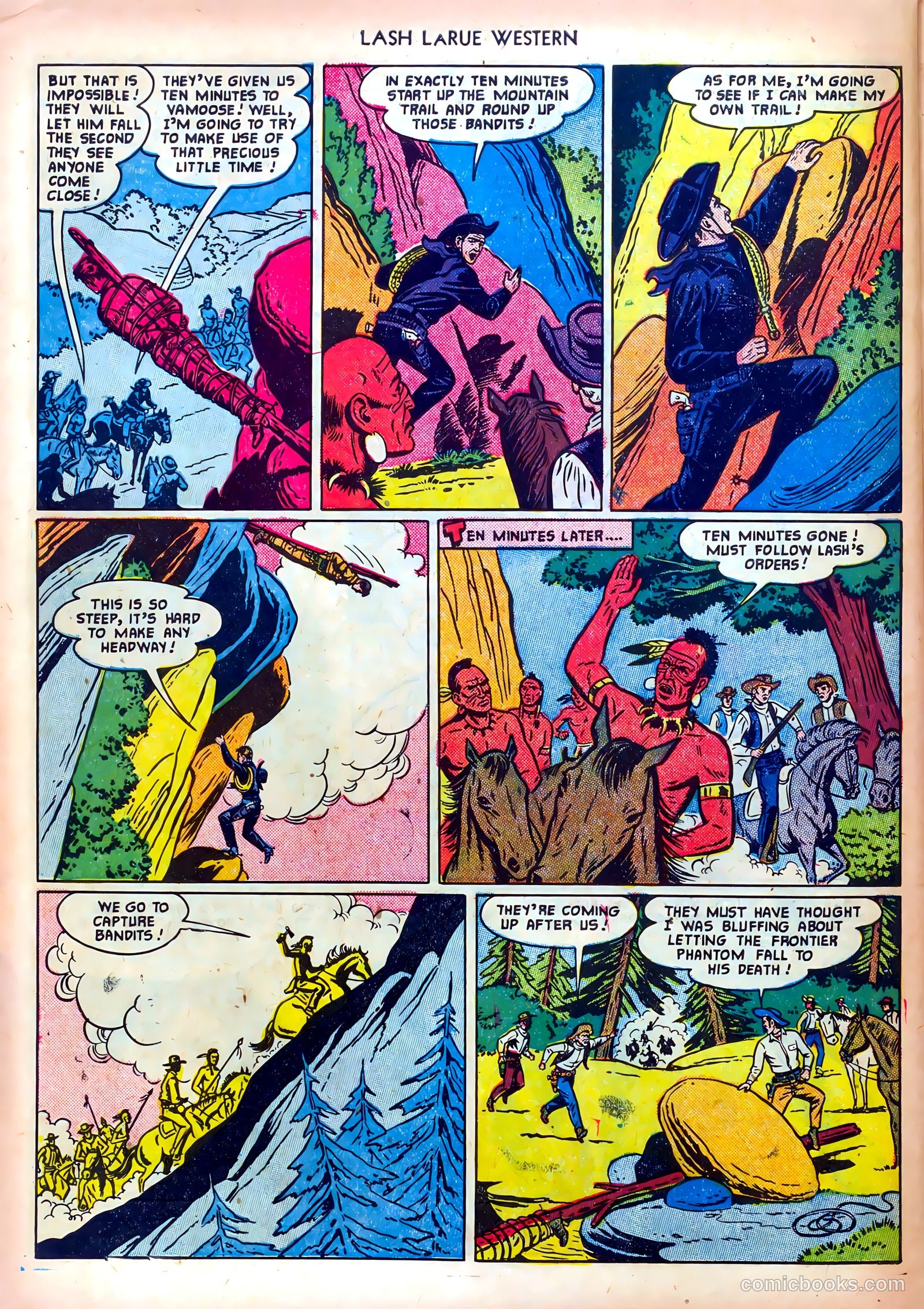 Lash LaRue Western #19 — page 30 of 36