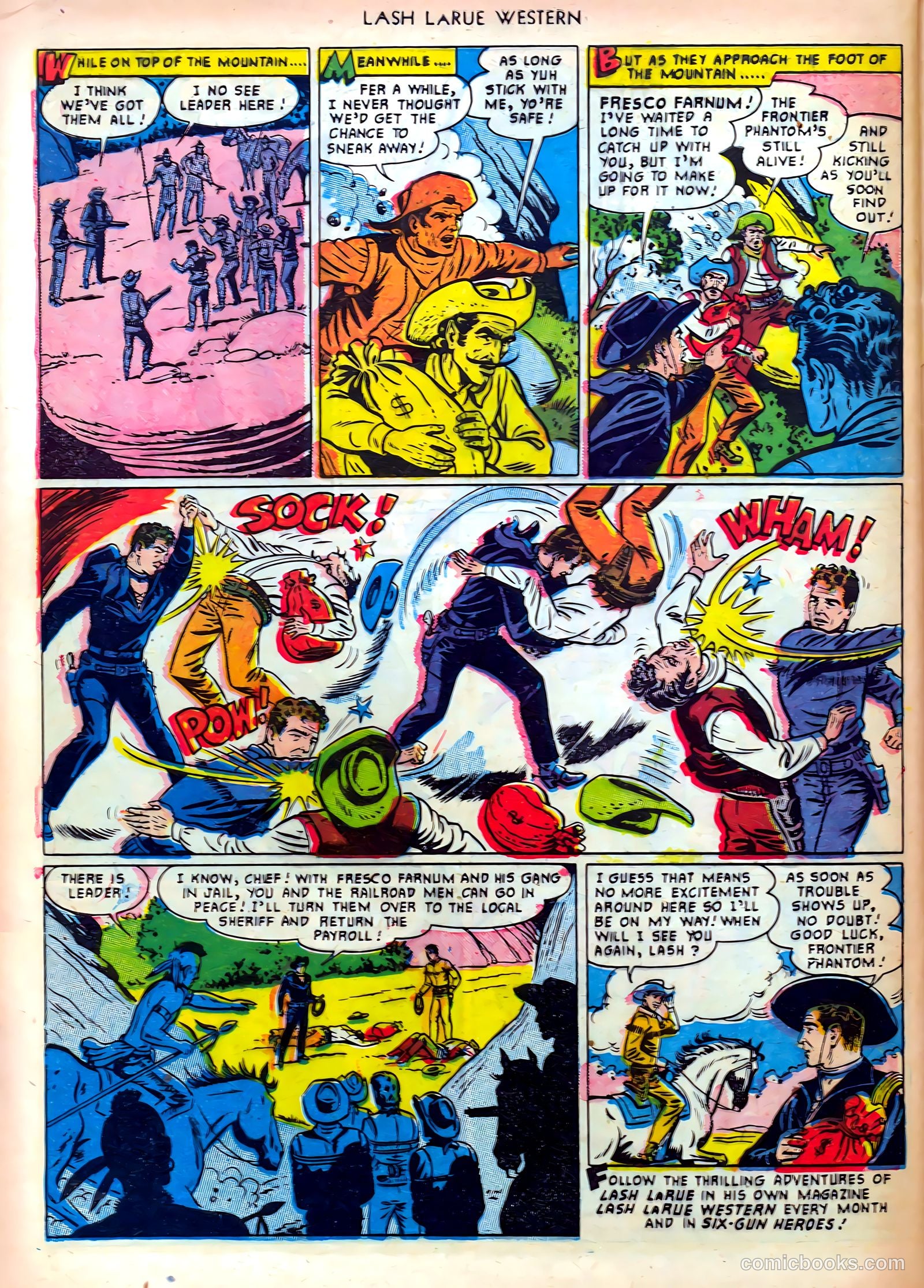 Lash LaRue Western #19 — page 32 of 36
