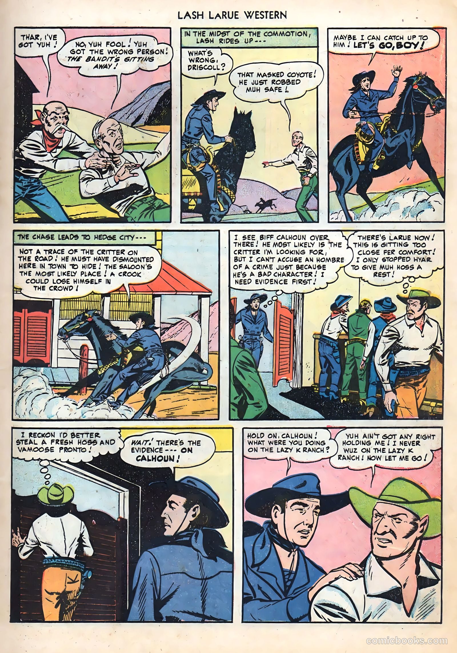 Lash LaRue Western #2 — page 17 of 36