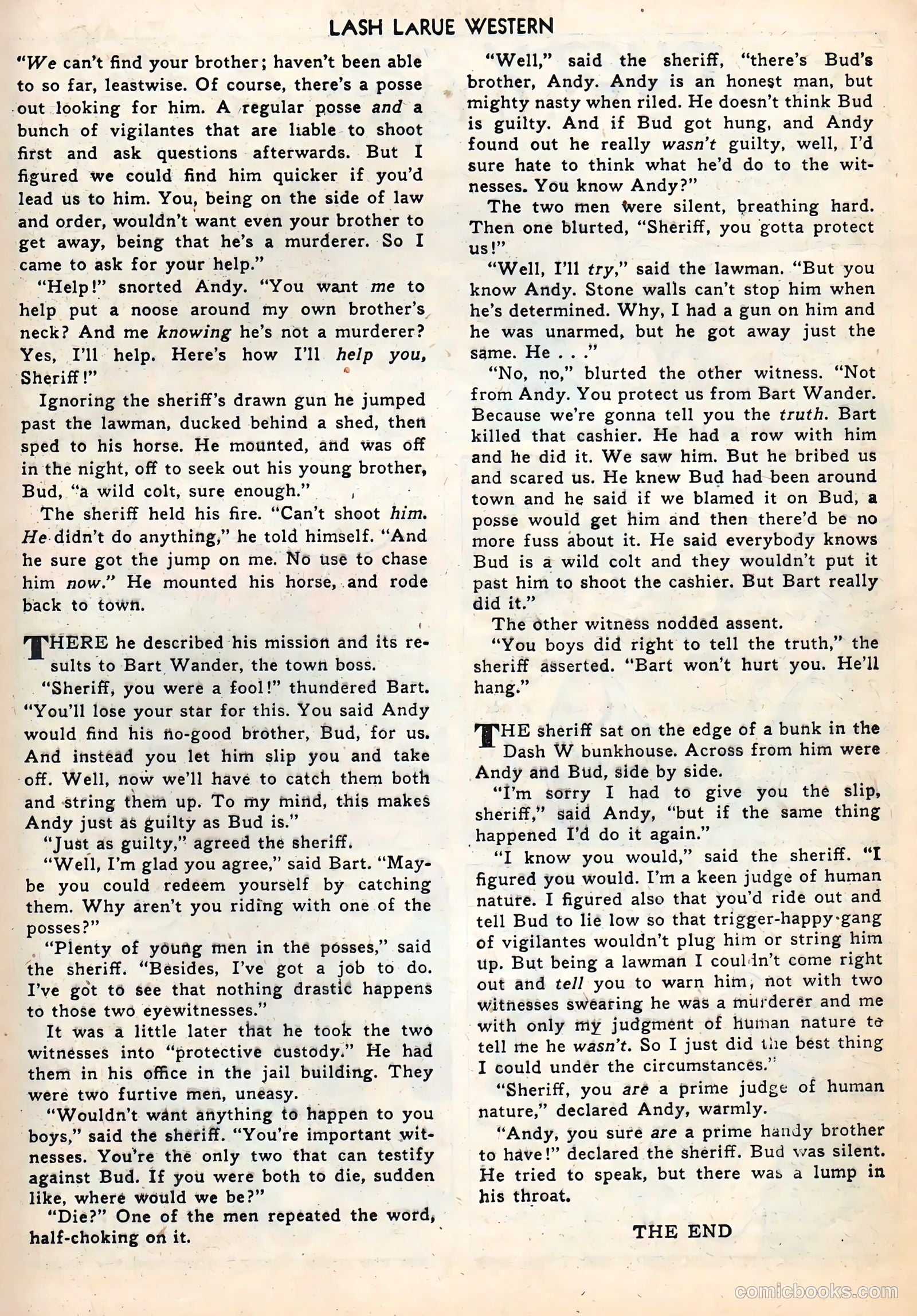 Lash LaRue Western #2 — page 21 of 36