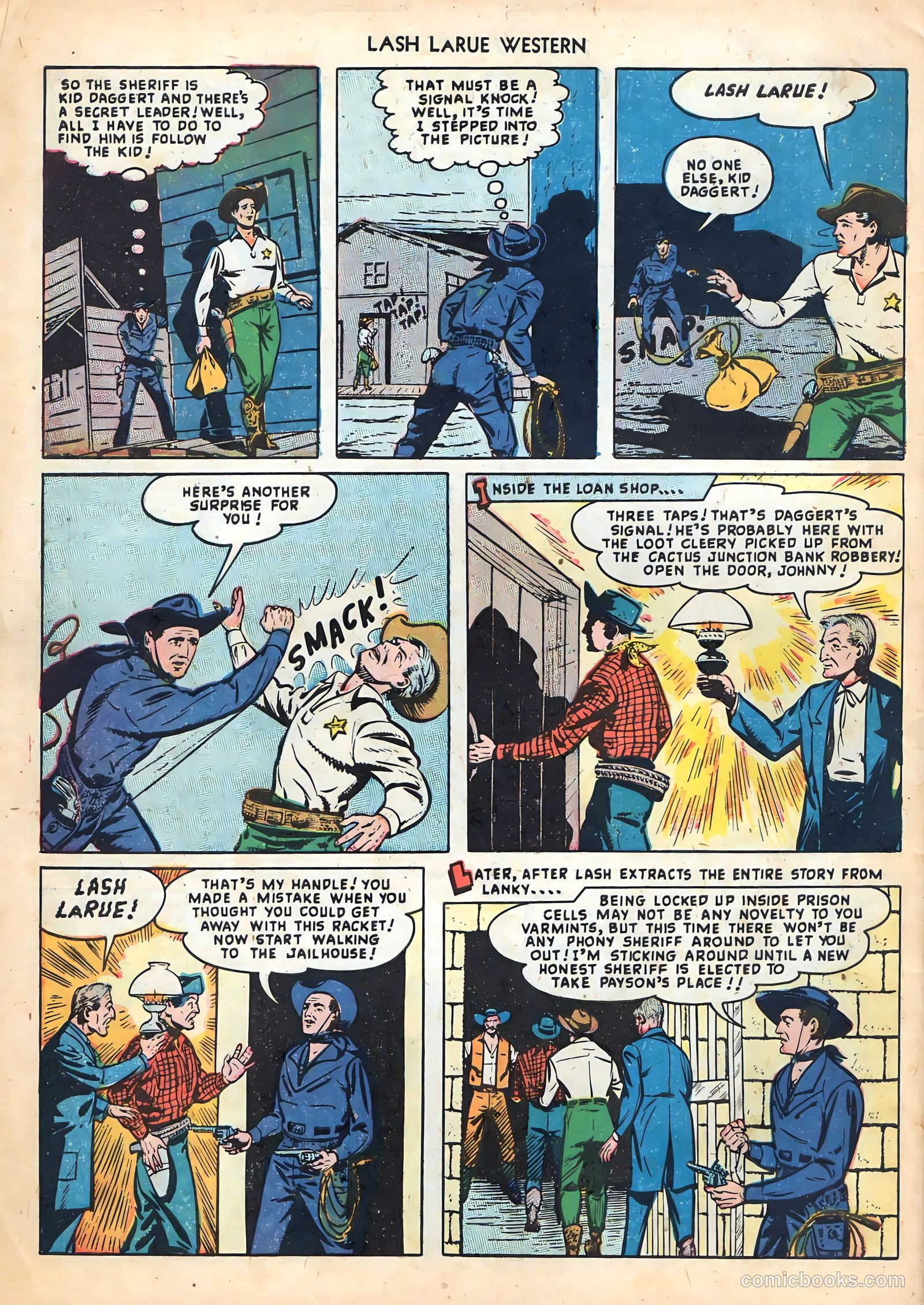 Lash LaRue Western #2 — page 34 of 36
