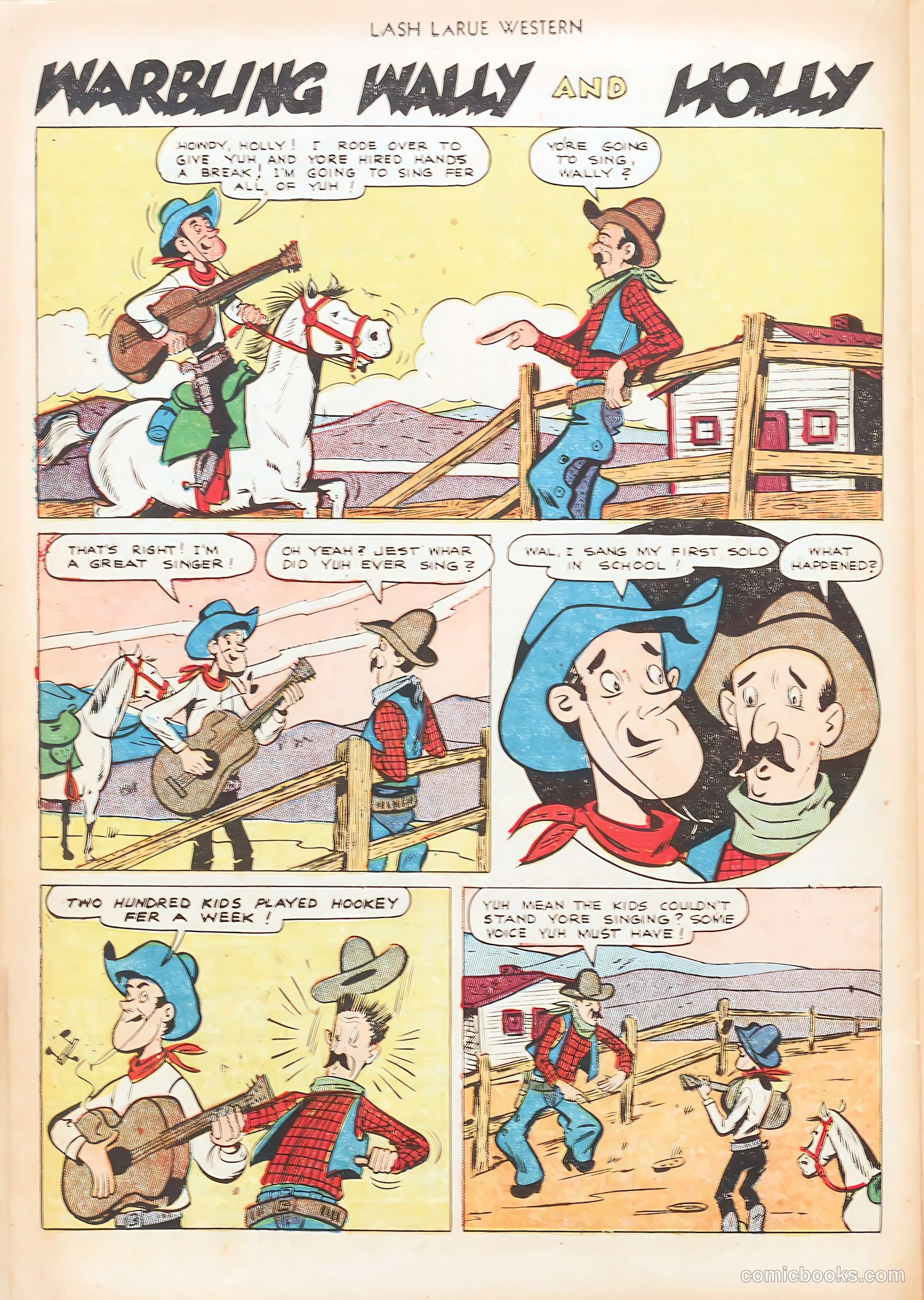 Lash LaRue Western #20 — page 22 of 36
